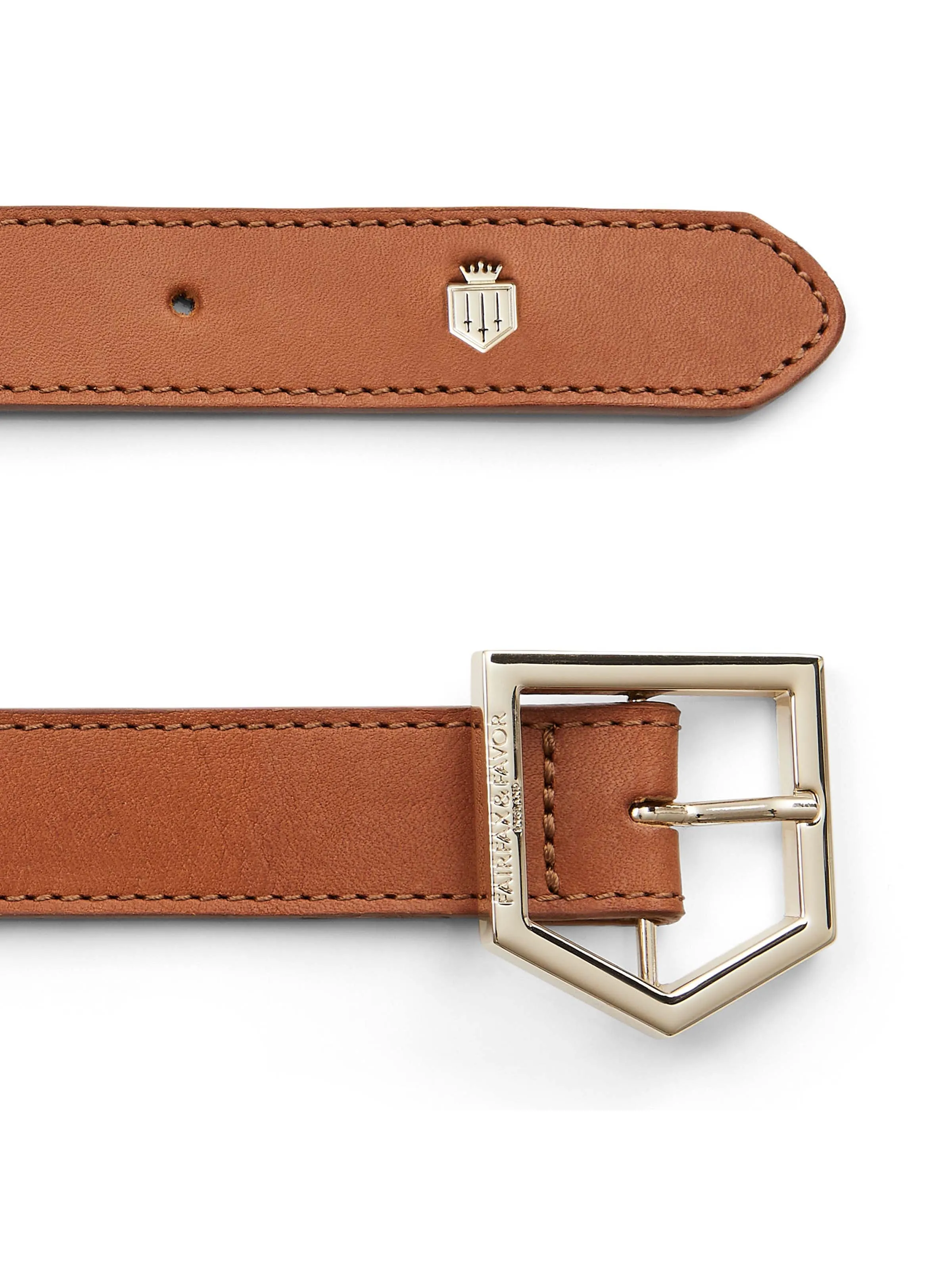 Hampton Belt - Tan Leather & Navy Suede