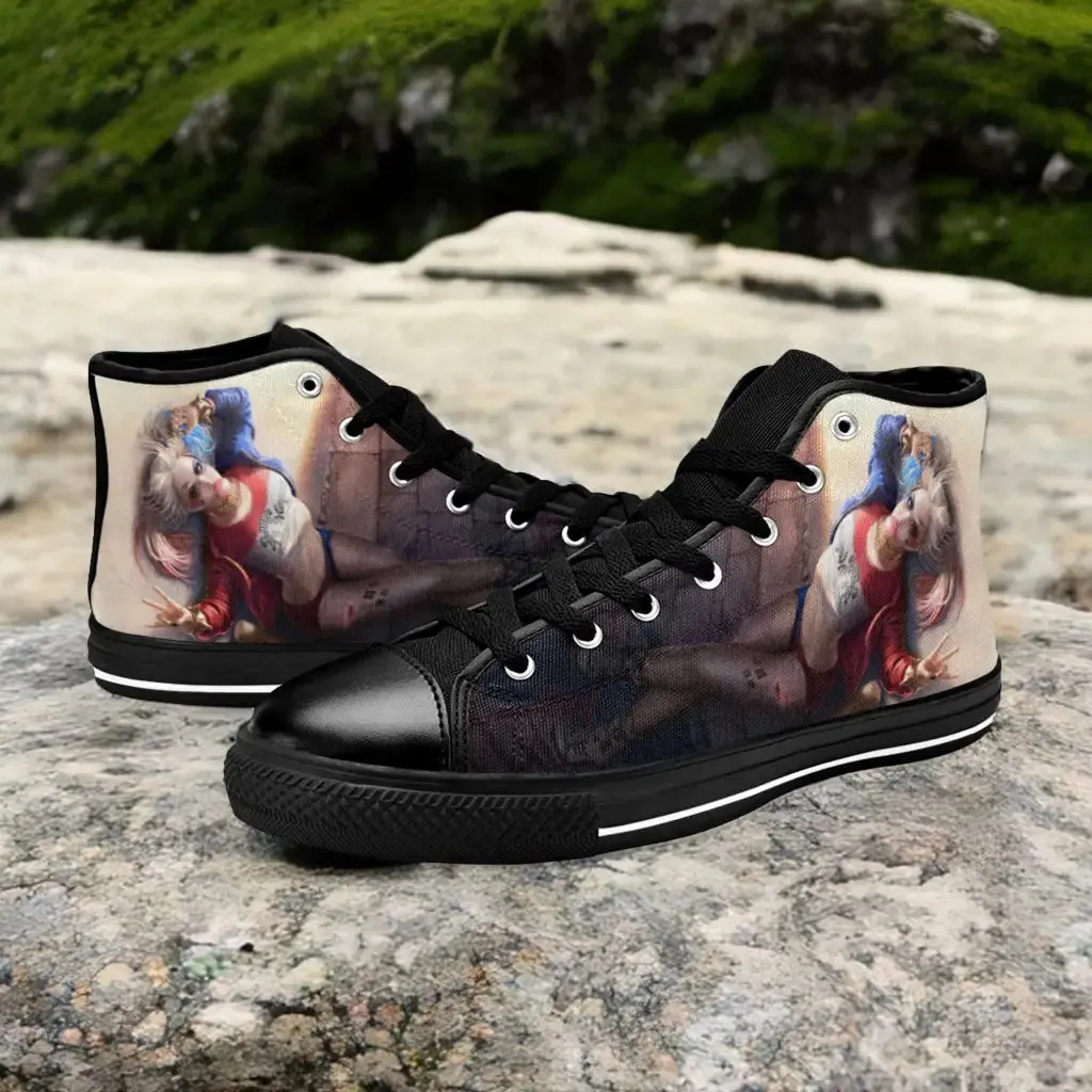 Harley Quinn Sexy Puddin Shoes High Top Sneakers for Kids and Adults