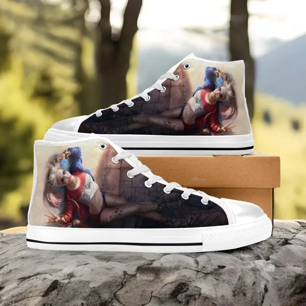 Harley Quinn Sexy Puddin Shoes High Top Sneakers for Kids and Adults