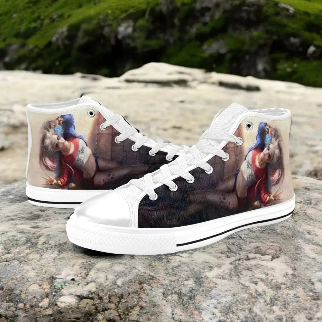 Harley Quinn Sexy Puddin Shoes High Top Sneakers for Kids and Adults