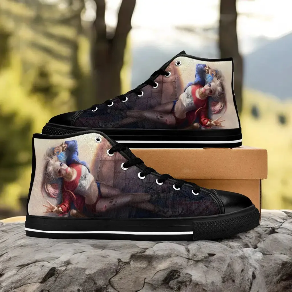 Harley Quinn Sexy Puddin Shoes High Top Sneakers for Kids and Adults