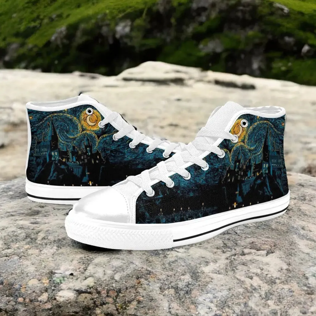 Harry Potter Hogwarts Starry Night Shoes High Top Sneakers for Kids and Adults