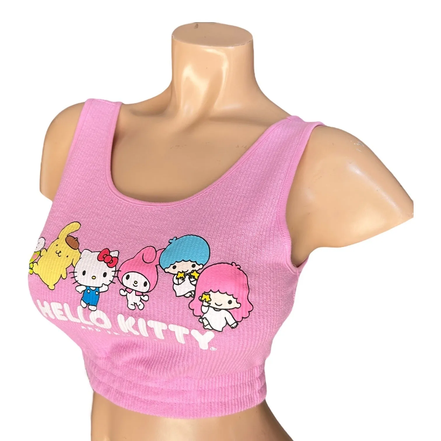 Hello Kitty and Friends Women's Size X-Small Pink Crop Top