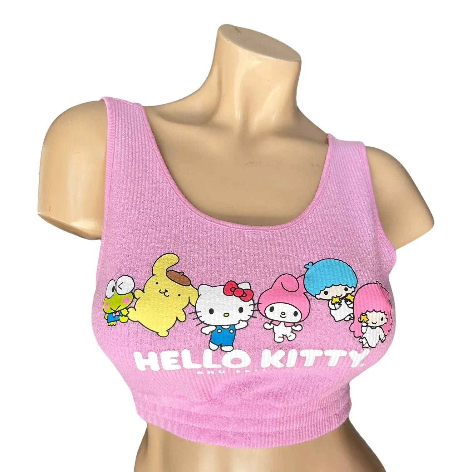 Hello Kitty and Friends Women's Size X-Small Pink Crop Top