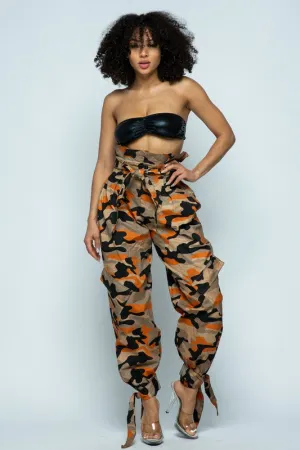 High Waist Camo Pants