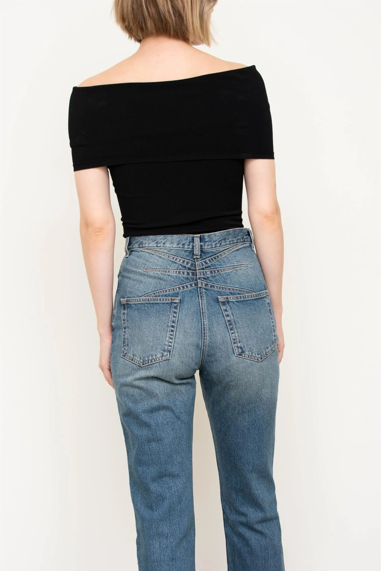 High waisted jeans