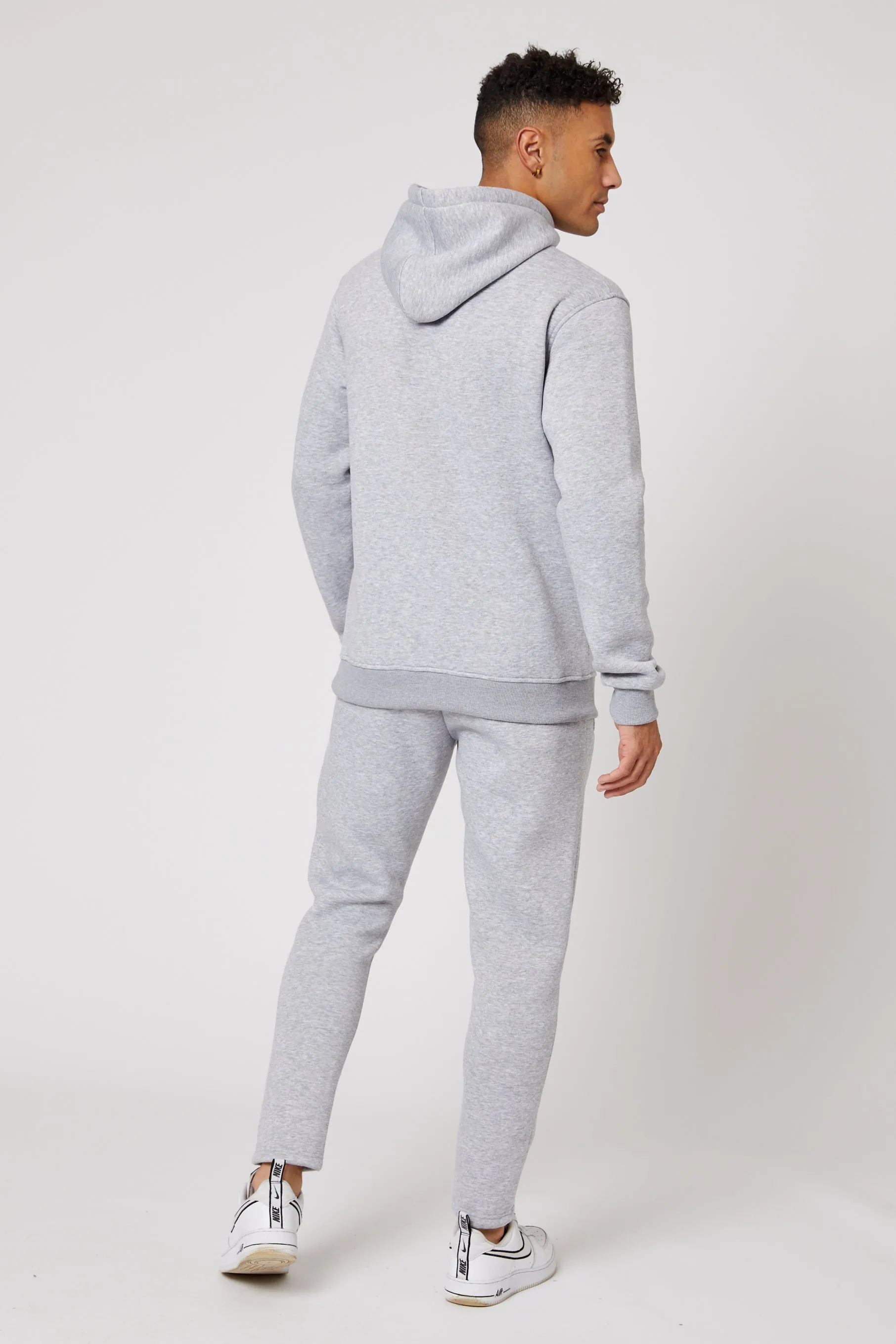 Holloway Road Fleece Tracksuit - Grey Marl