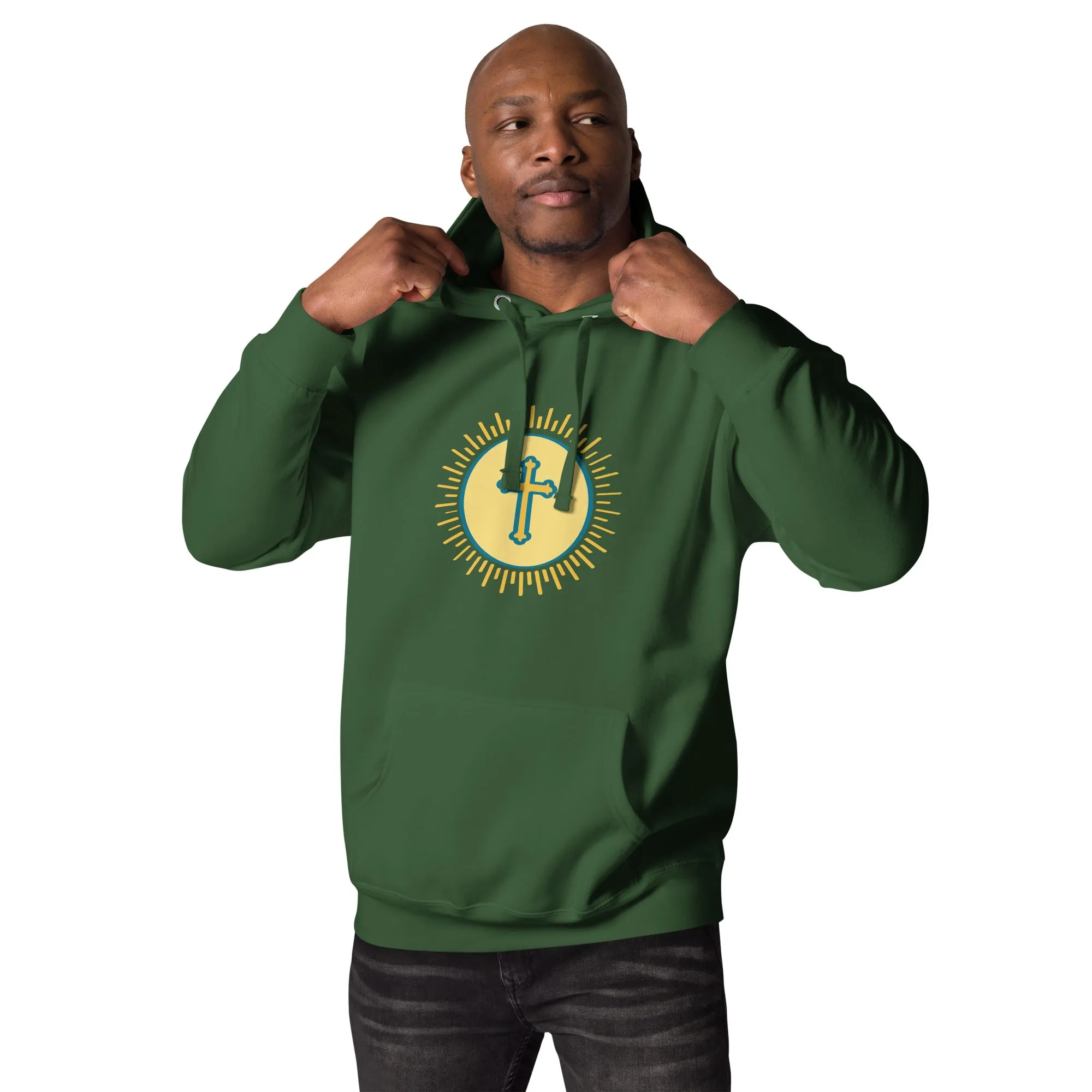 Hoodie Mens Designer (Hoodies Mens - Christian Cross 0039)