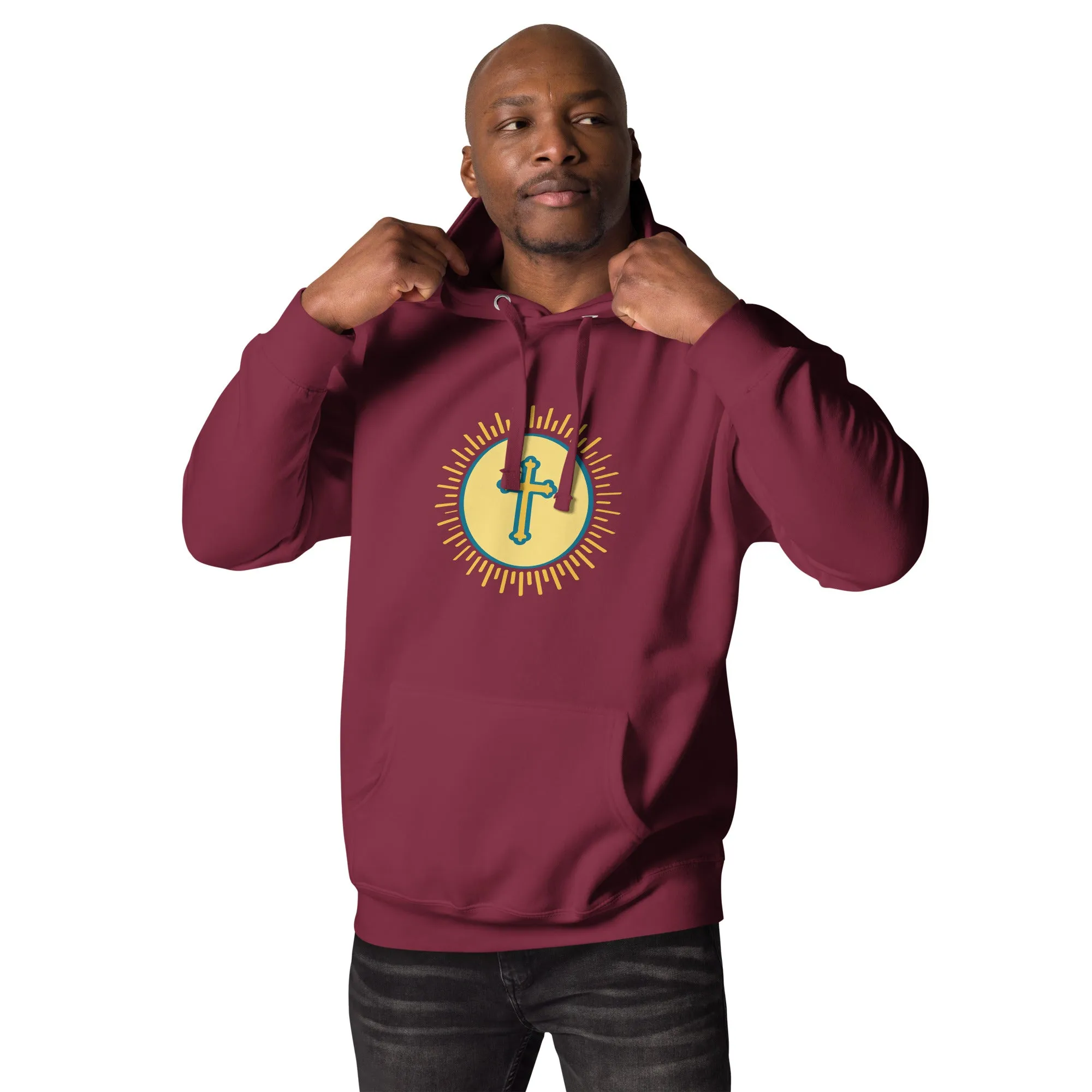 Hoodie Mens Designer (Hoodies Mens - Christian Cross 0039)