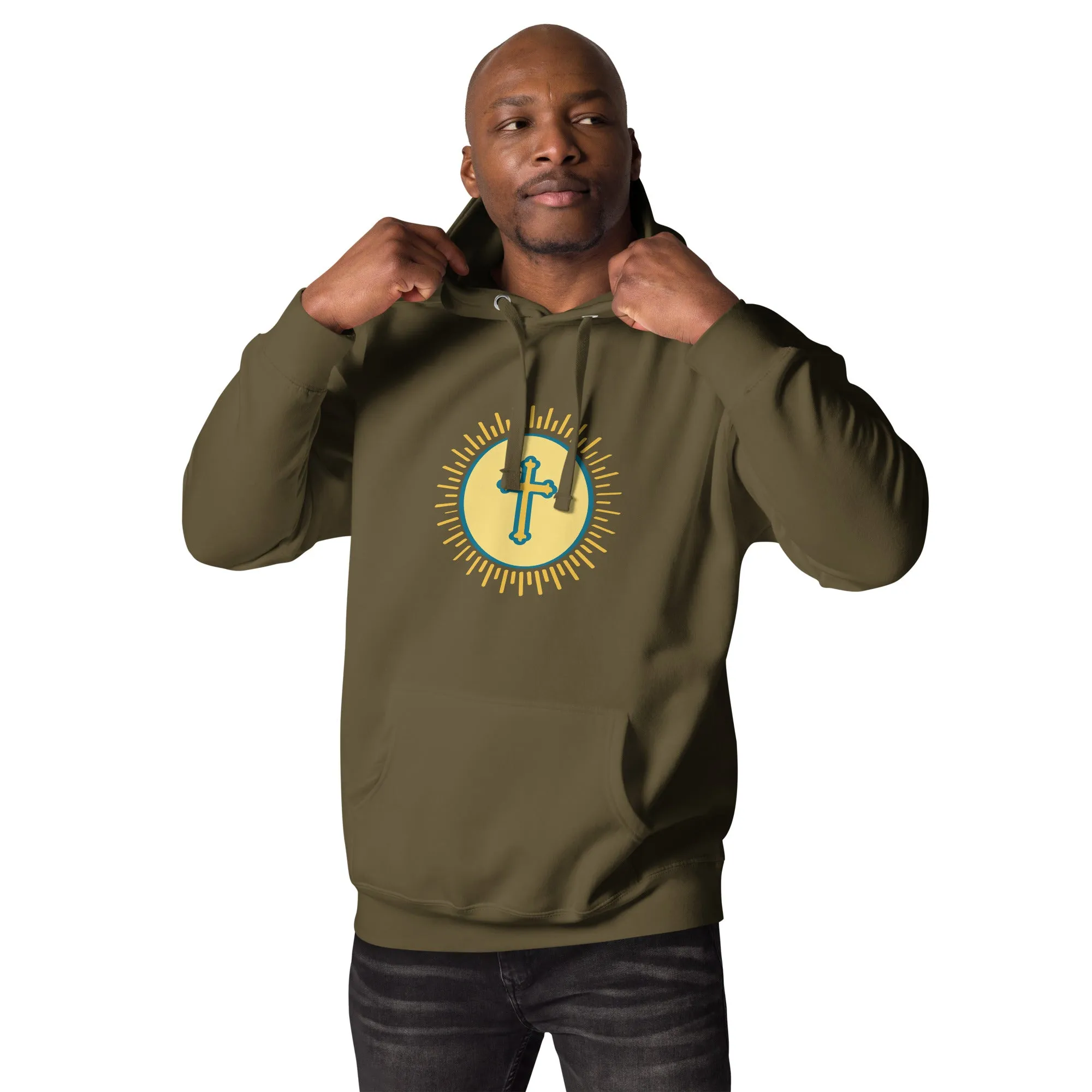 Hoodie Mens Designer (Hoodies Mens - Christian Cross 0039)