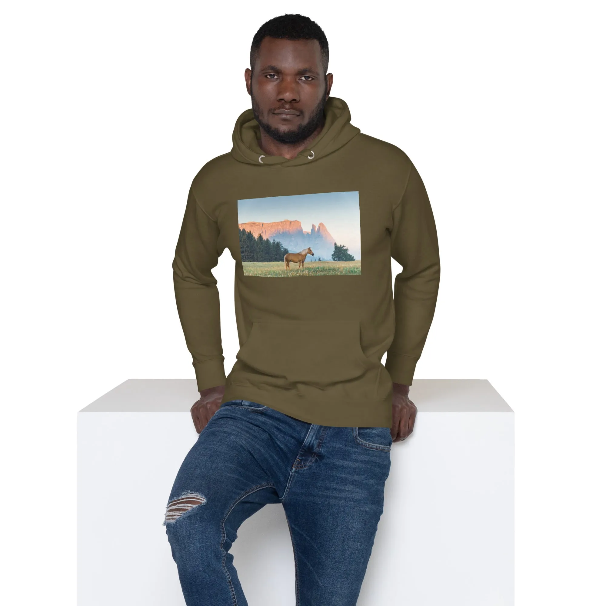 Hoodie Mens Designer (Hoodies Mens - Horse 0020)