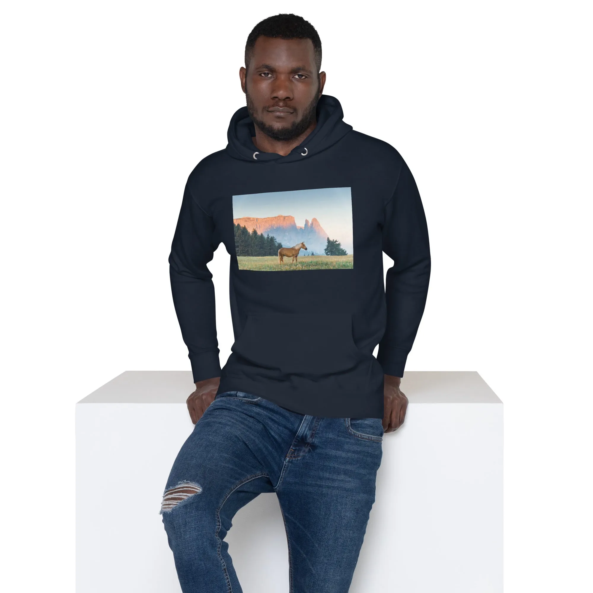 Hoodie Mens Designer (Hoodies Mens - Horse 0020)