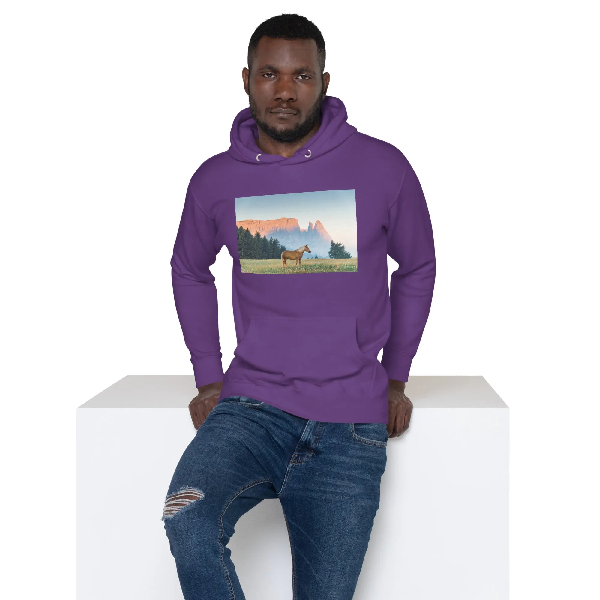 Hoodie Mens Designer (Hoodies Mens - Horse 0020)