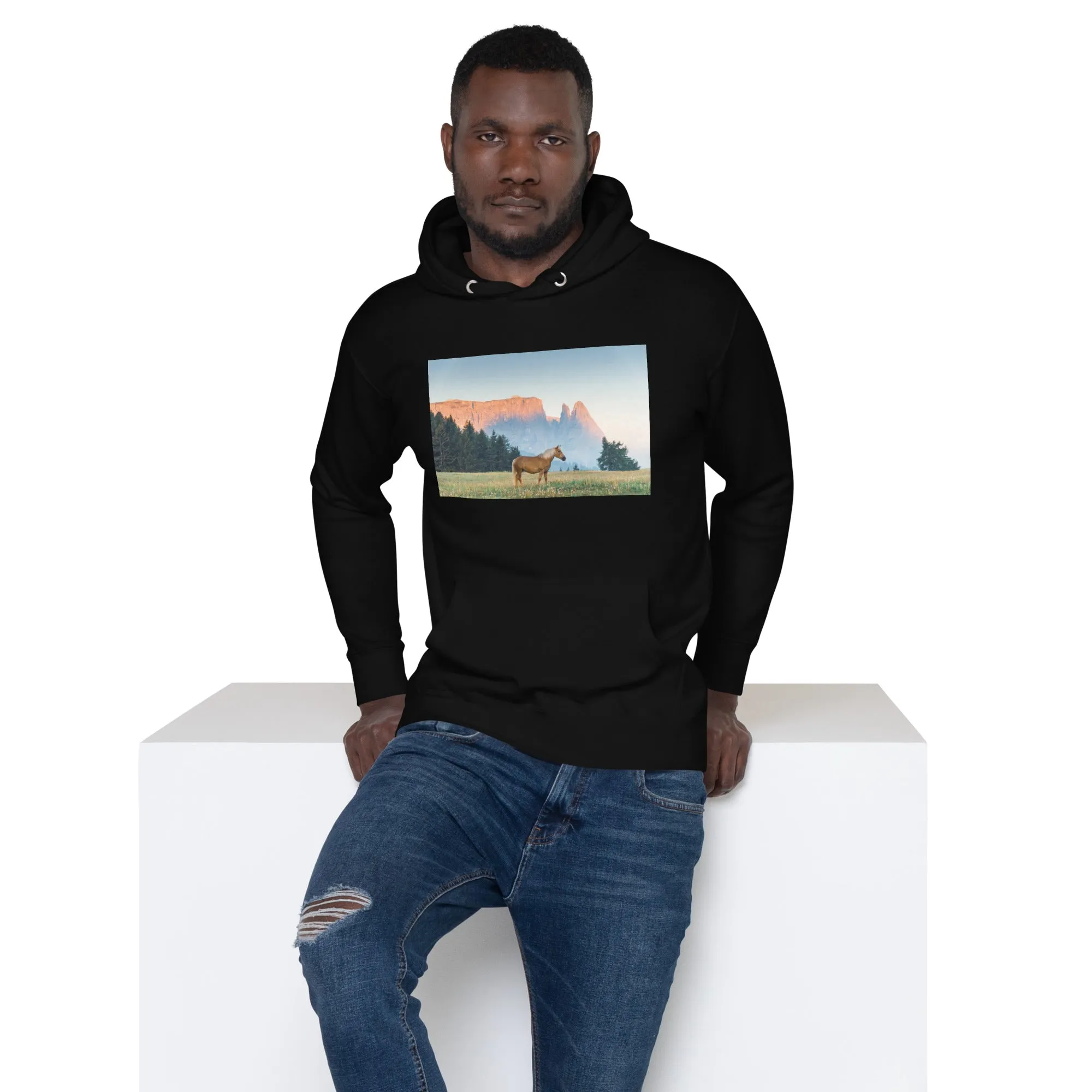 Hoodie Mens Designer (Hoodies Mens - Horse 0020)