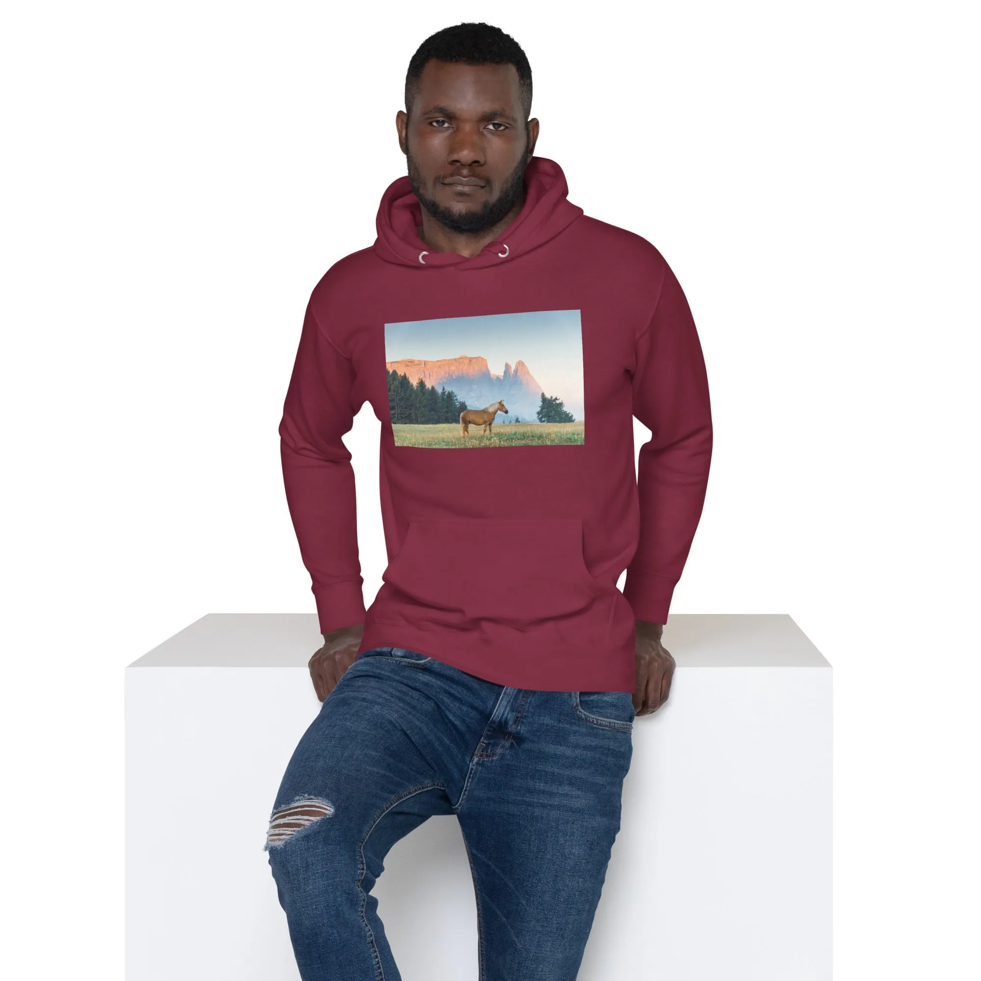 Hoodie Mens Designer (Hoodies Mens - Horse 0020)