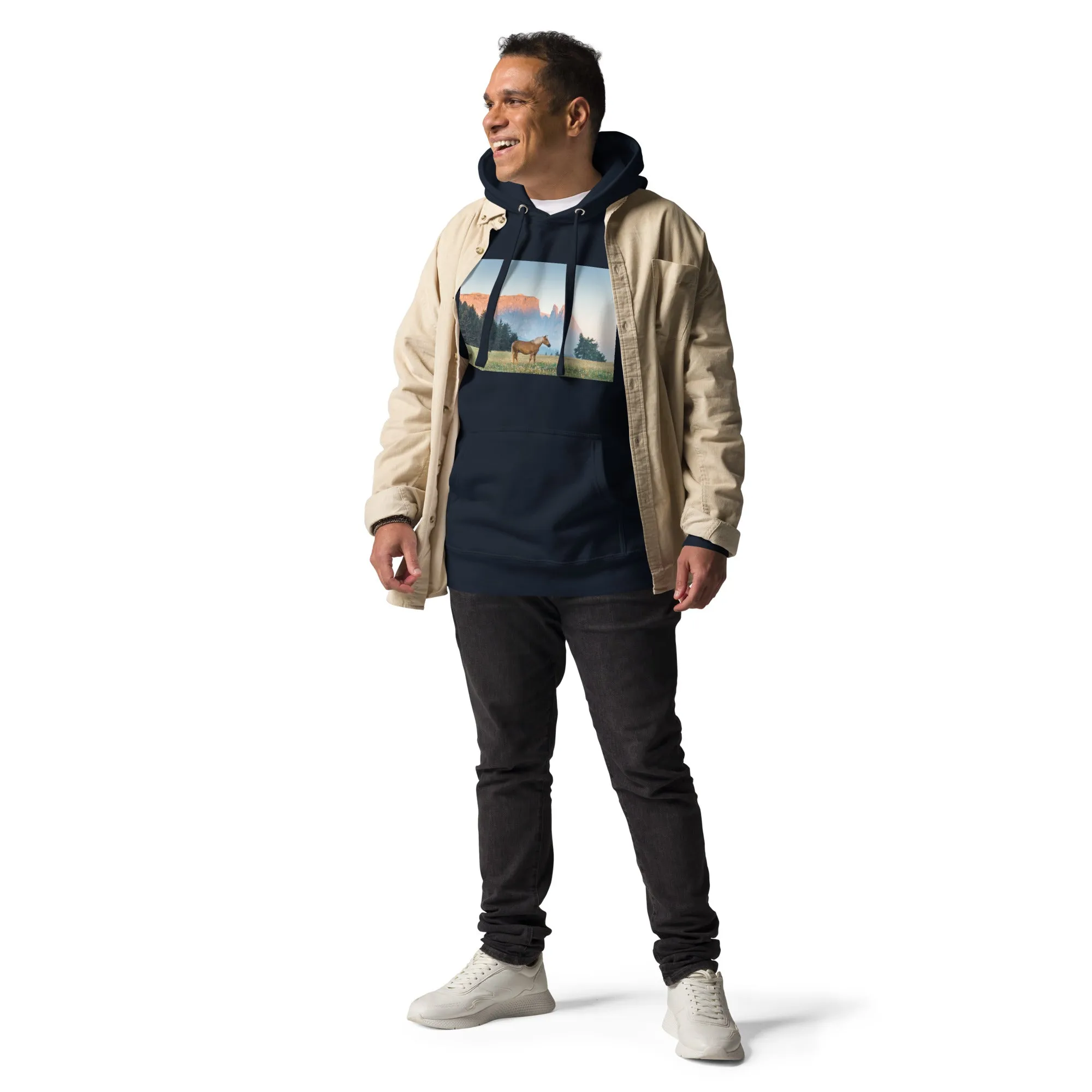 Hoodie Mens Designer (Hoodies Mens - Horse 0020)
