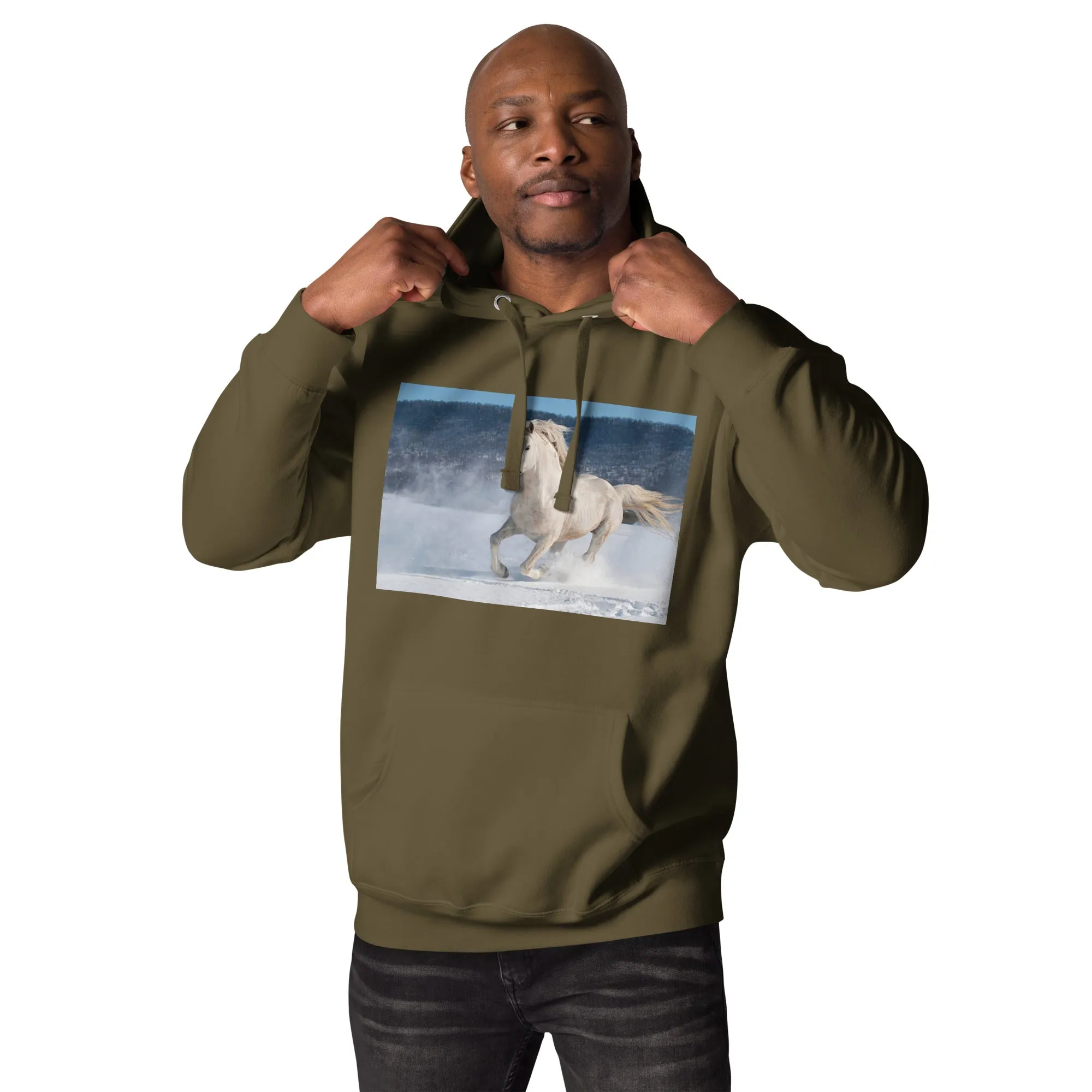 Hoodie Mens Designer (Hoodies Mens - Horse 0022)