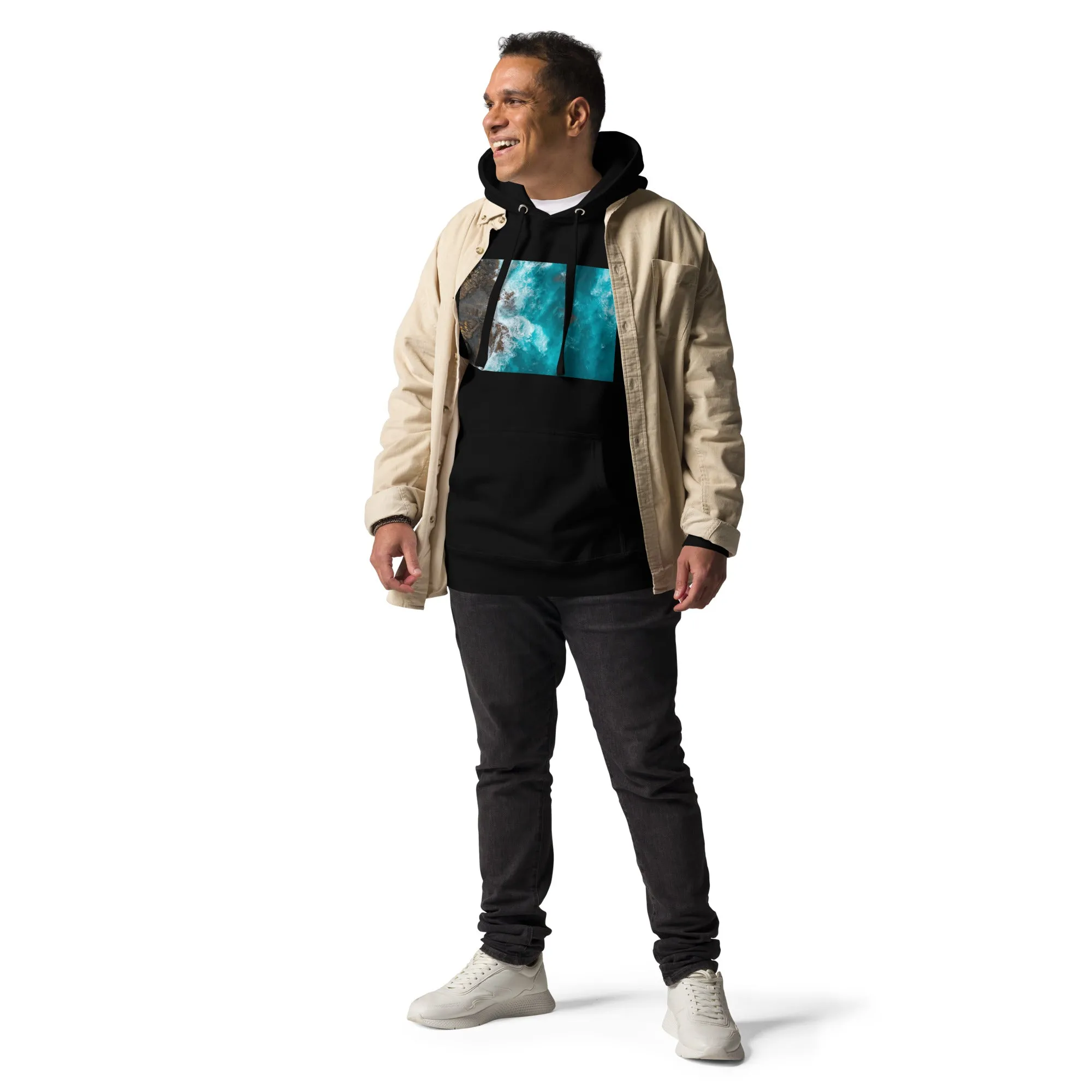 Hoodie Mens Designer (Hoodies Mens - Nature Seashore 0010)