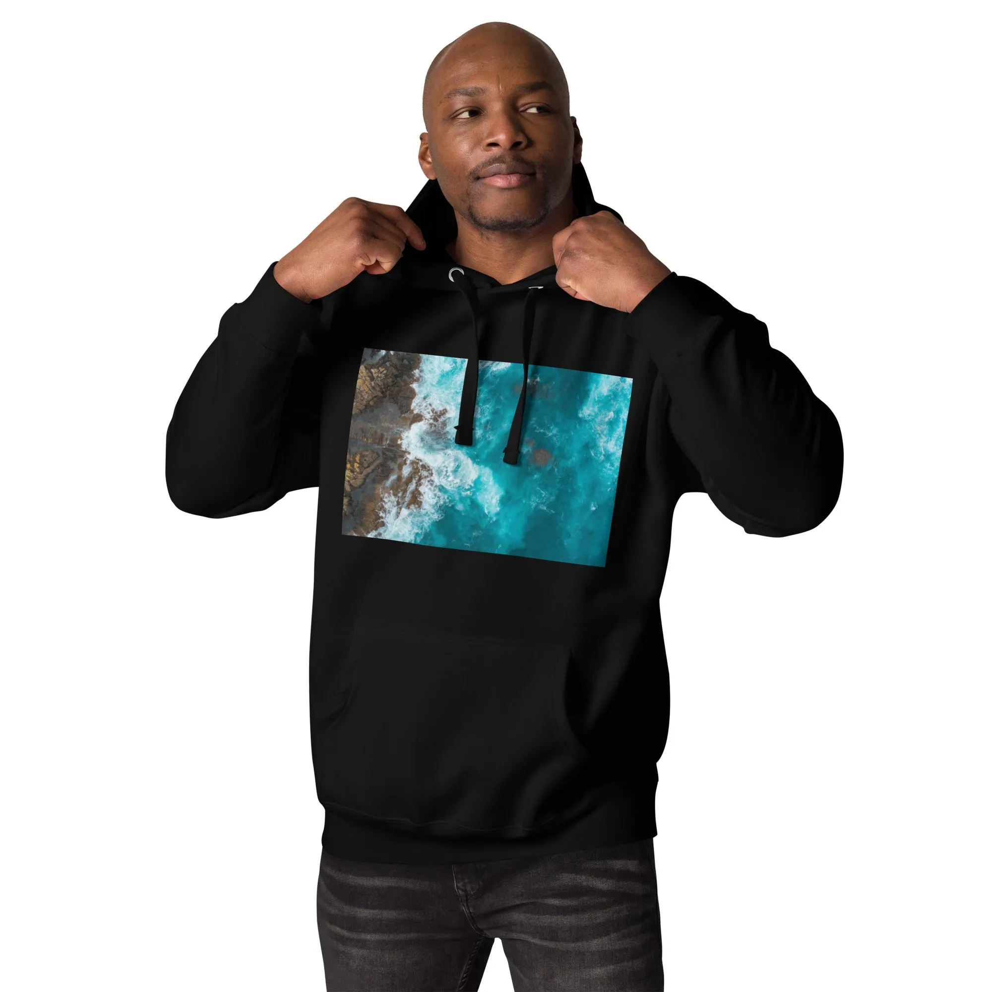 Hoodie Mens Designer (Hoodies Mens - Nature Seashore 0010)