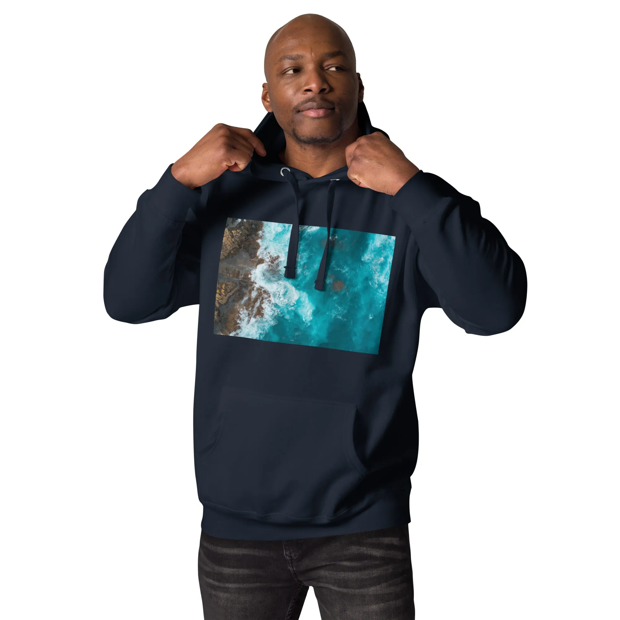 Hoodie Mens Designer (Hoodies Mens - Nature Seashore 0010)