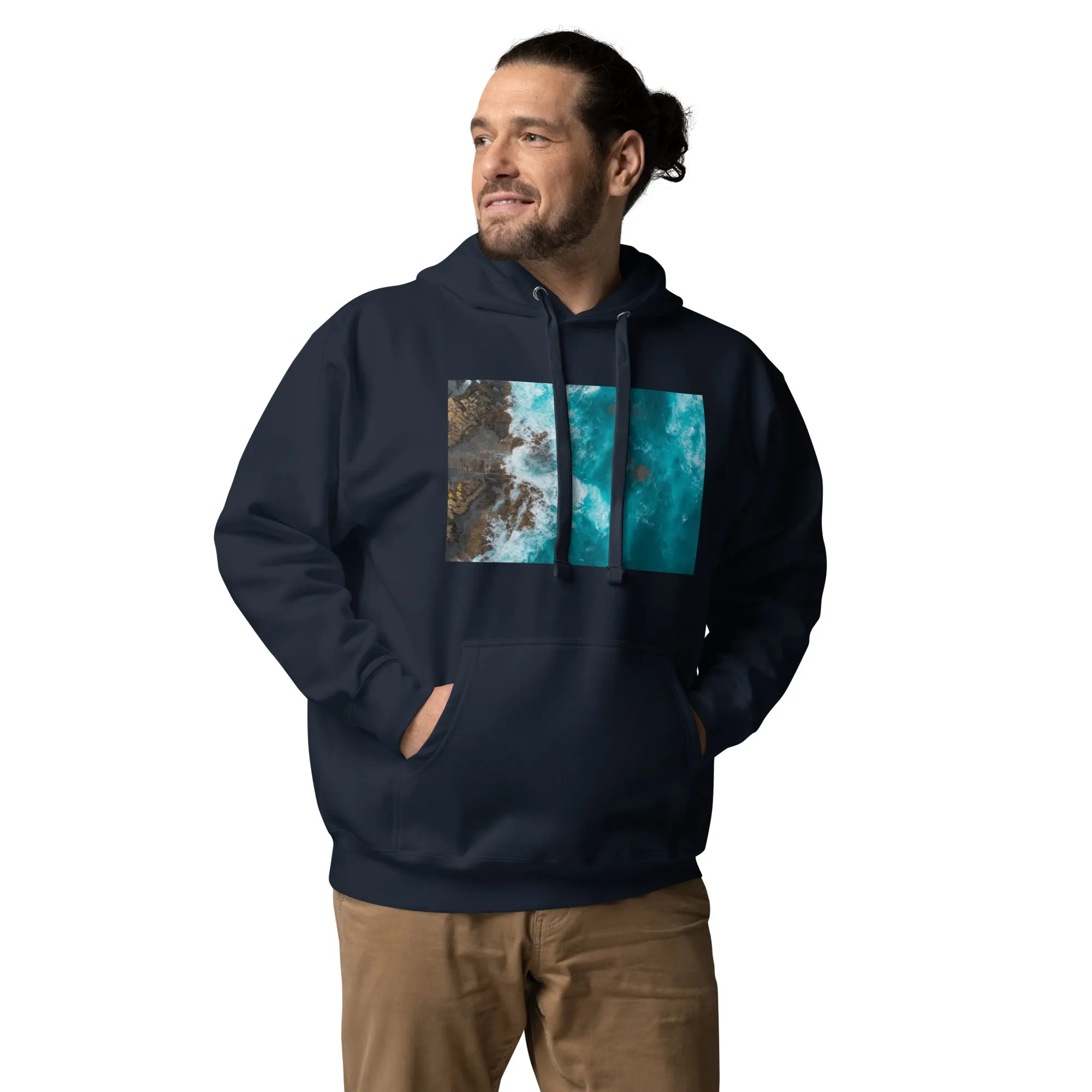 Hoodie Mens Designer (Hoodies Mens - Nature Seashore 0010)