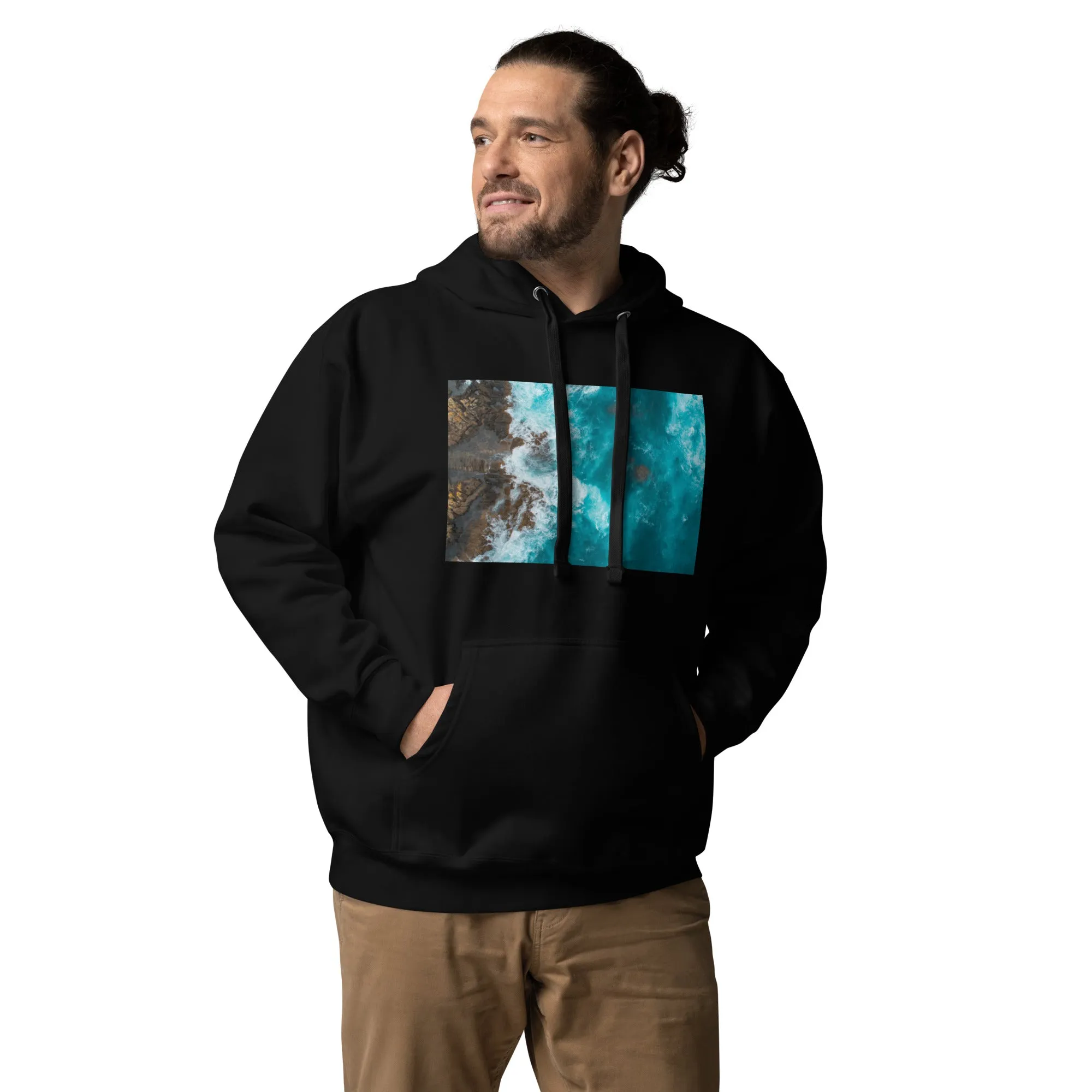 Hoodie Mens Designer (Hoodies Mens - Nature Seashore 0010)