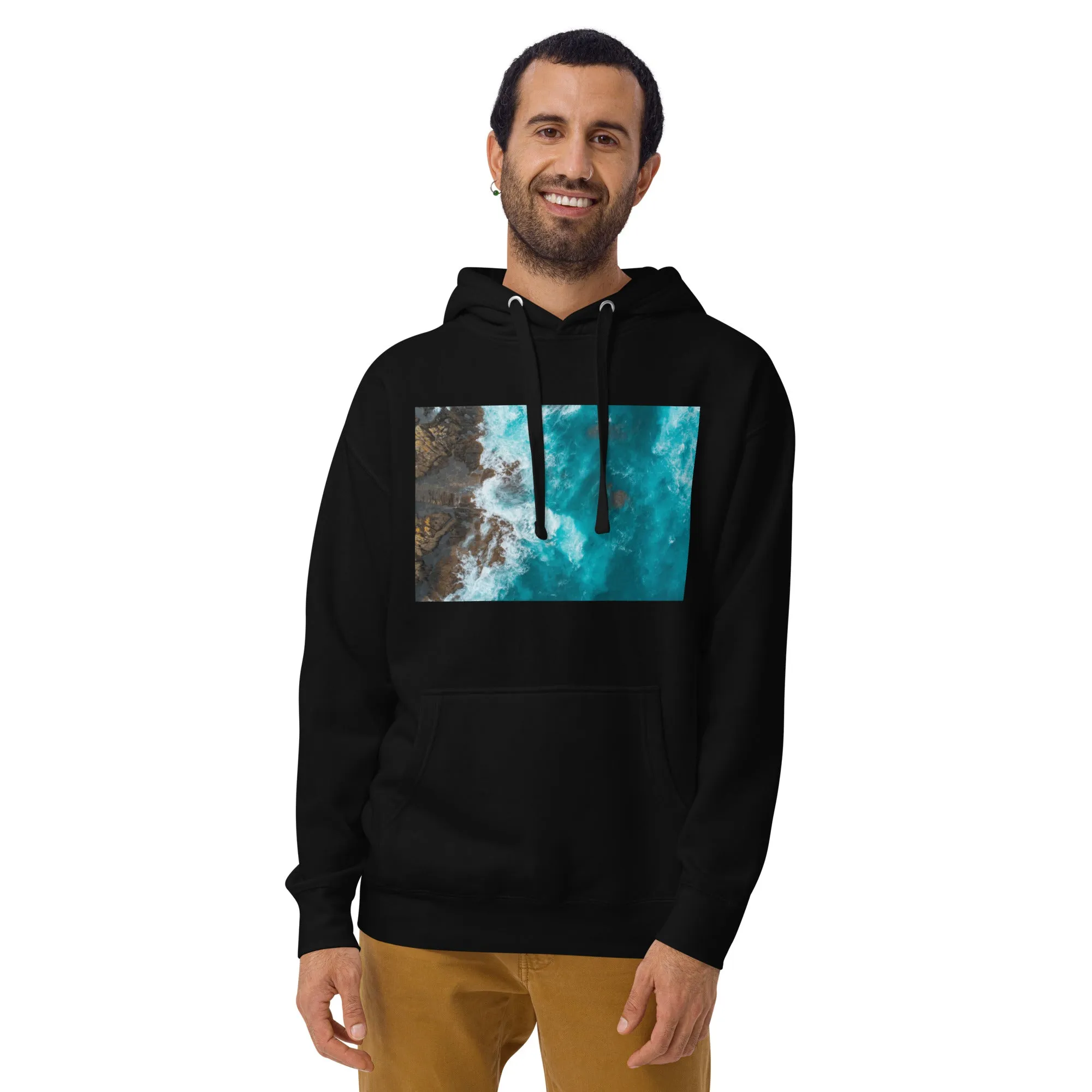 Hoodie Mens Designer (Hoodies Mens - Nature Seashore 0010)