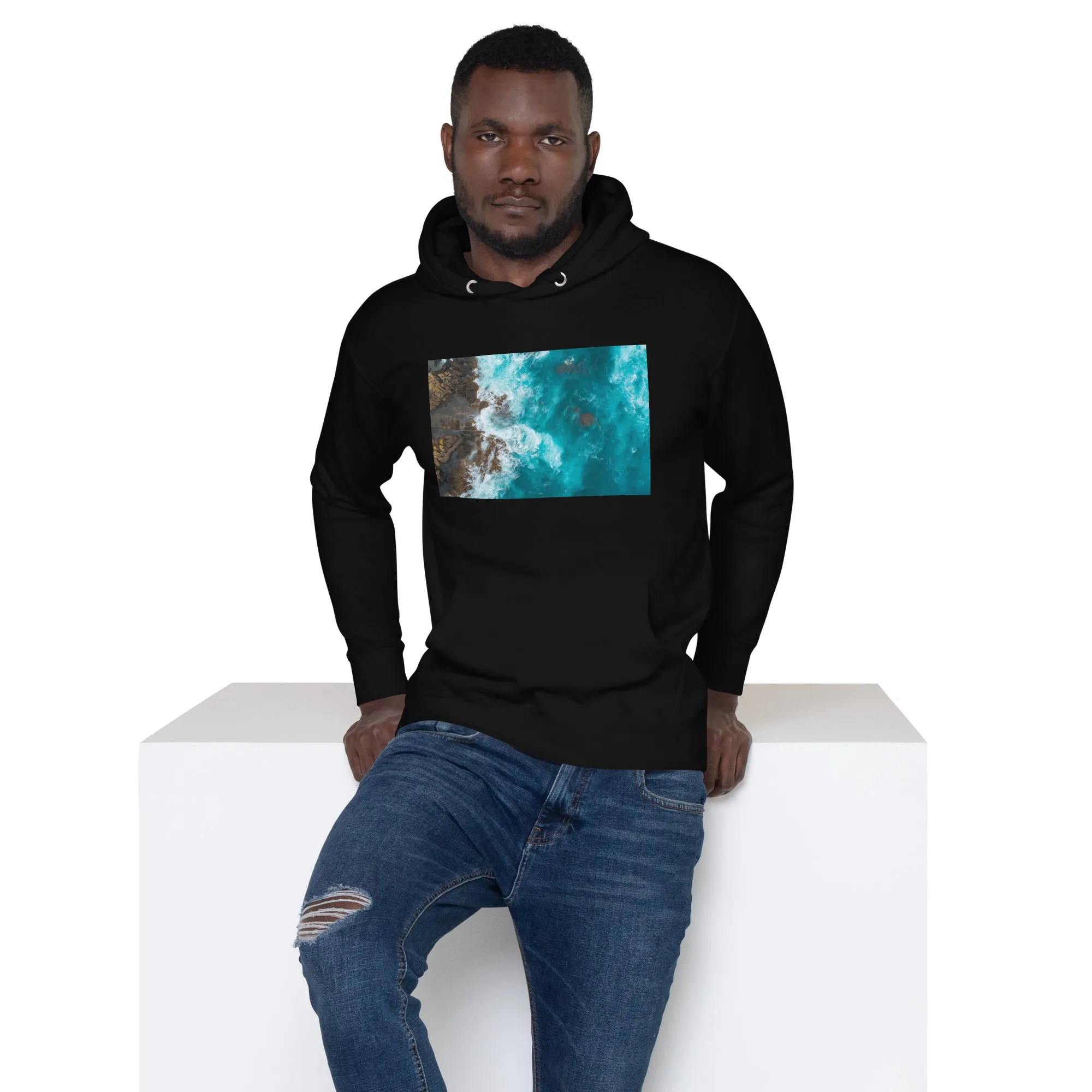 Hoodie Mens Designer (Hoodies Mens - Nature Seashore 0010)