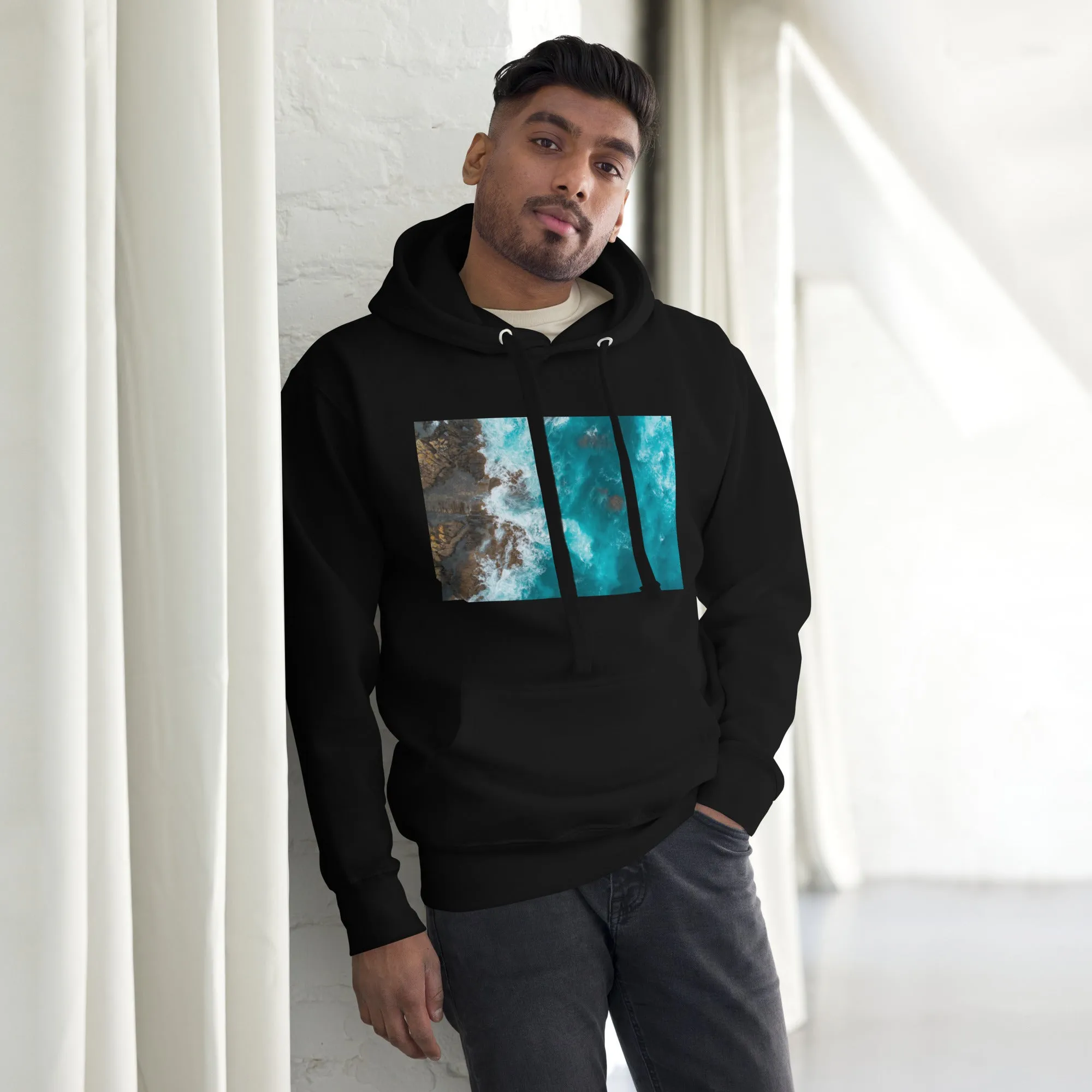 Hoodie Mens Designer (Hoodies Mens - Nature Seashore 0010)