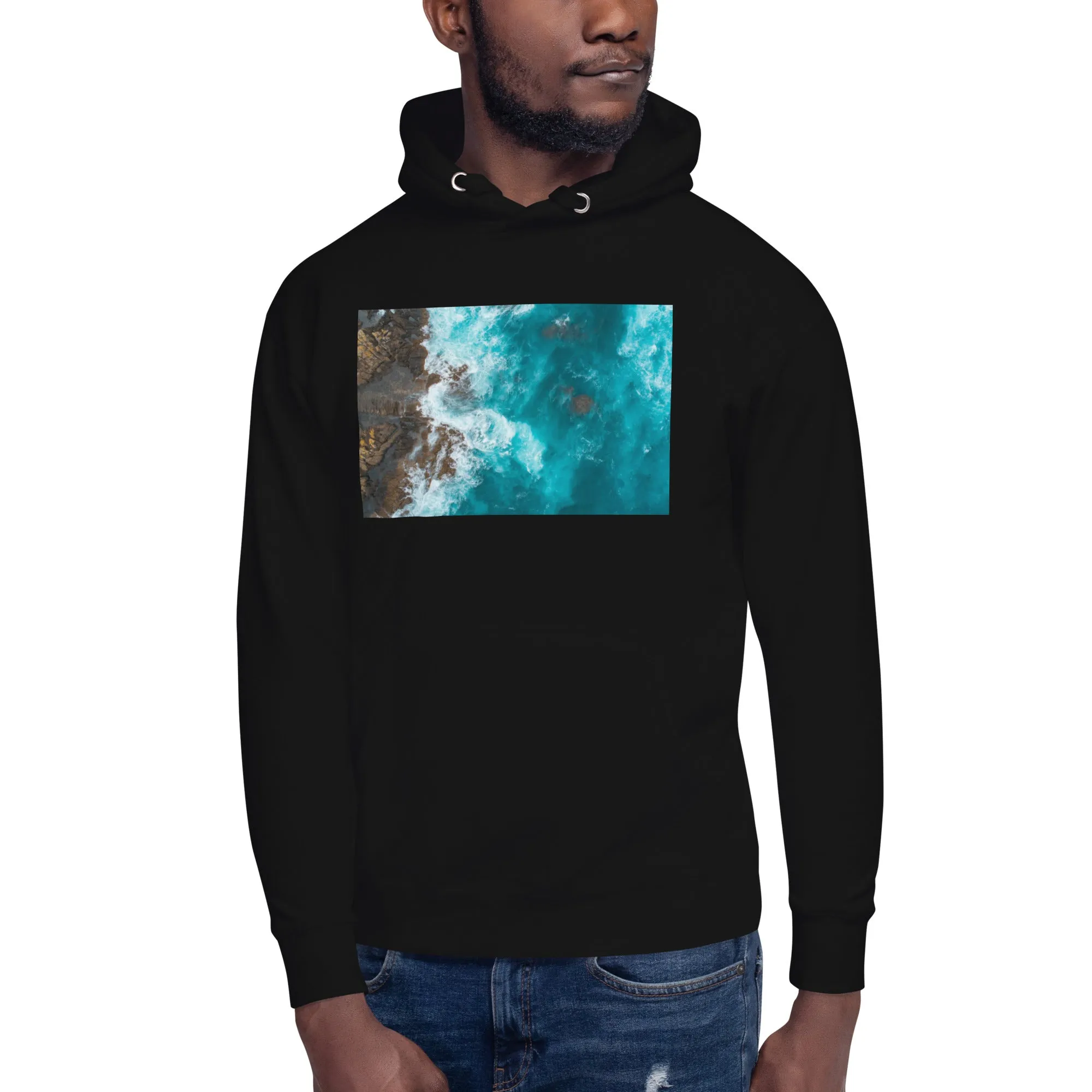 Hoodie Mens Designer (Hoodies Mens - Nature Seashore 0010)