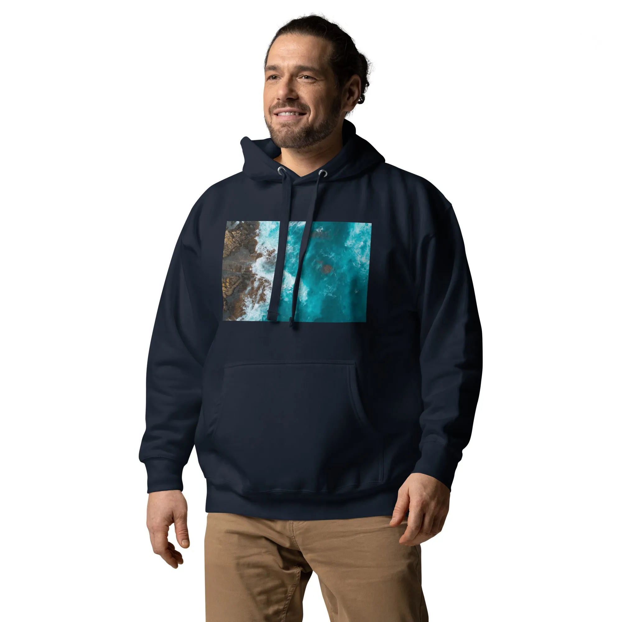 Hoodie Mens Designer (Hoodies Mens - Nature Seashore 0010)