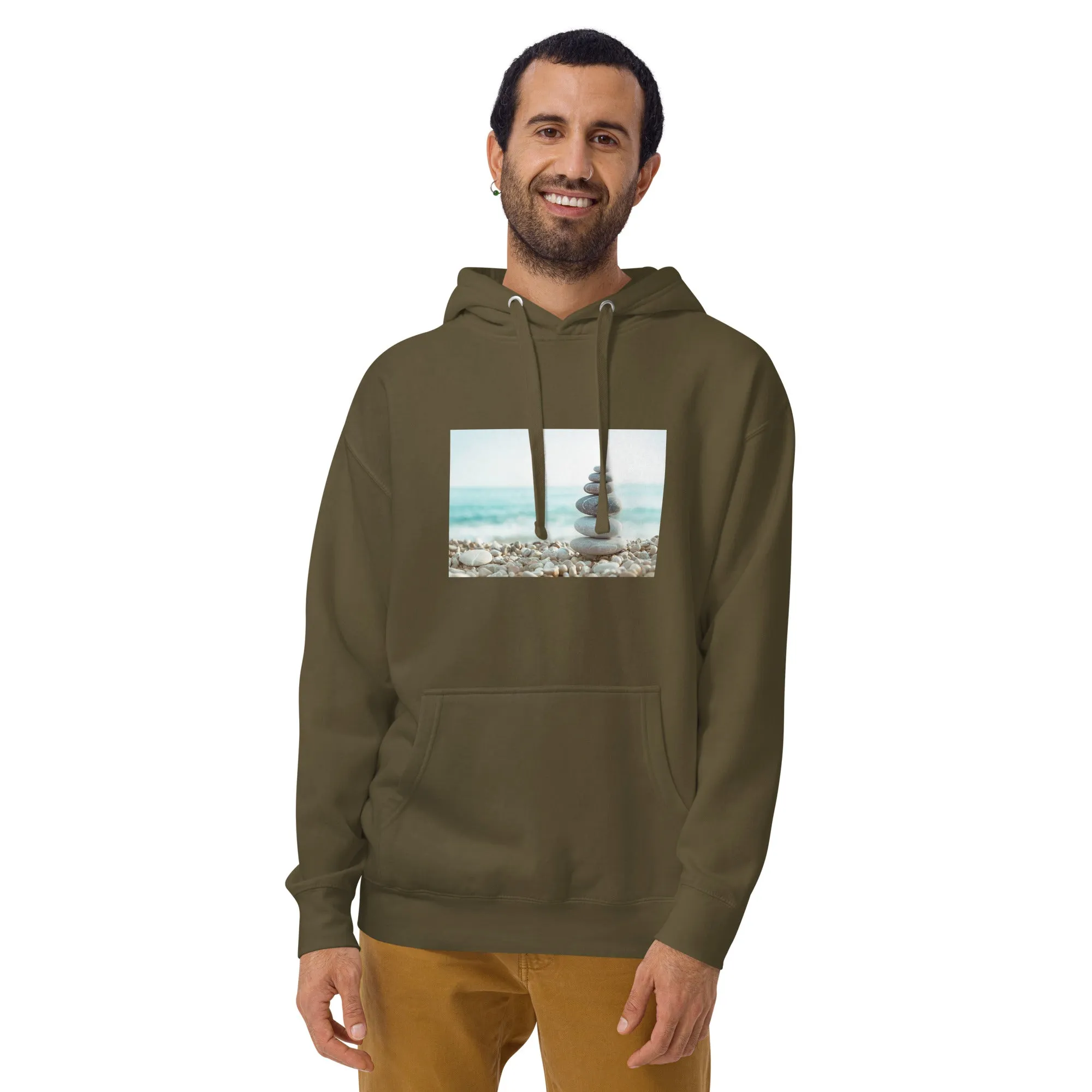 Hoodie Mens Designer (Hoodies Mens - Nature Seashore 0013)