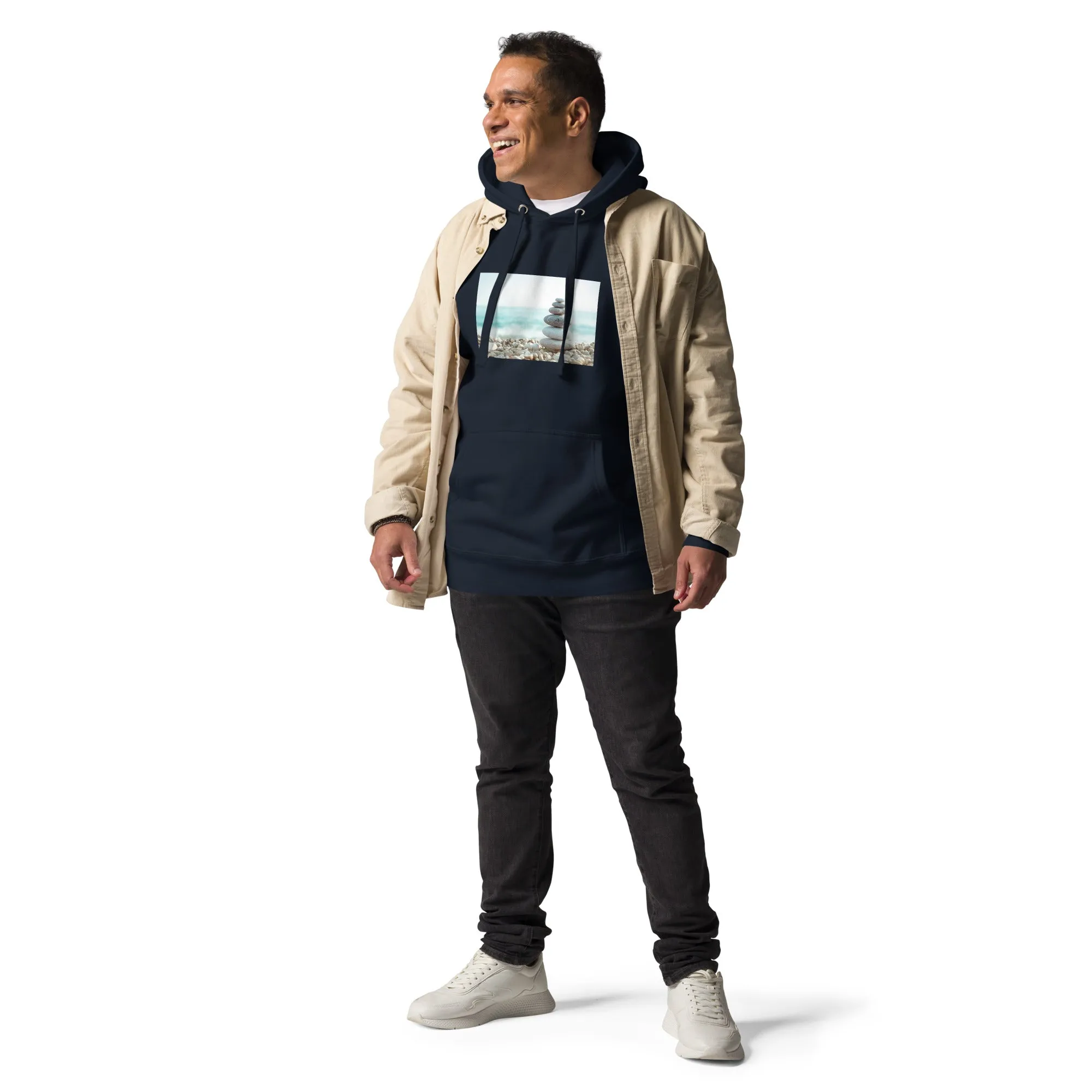 Hoodie Mens Designer (Hoodies Mens - Nature Seashore 0013)