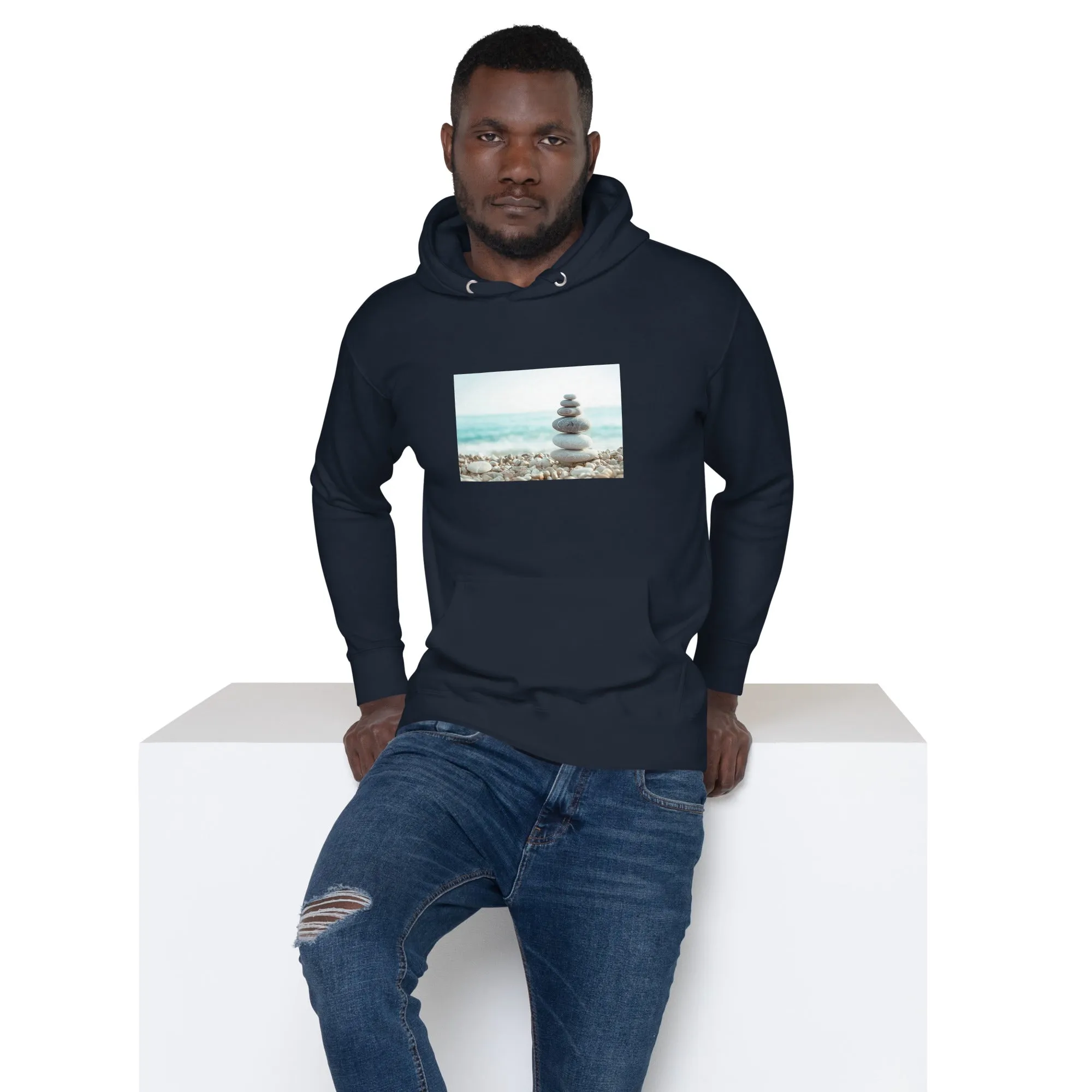 Hoodie Mens Designer (Hoodies Mens - Nature Seashore 0013)