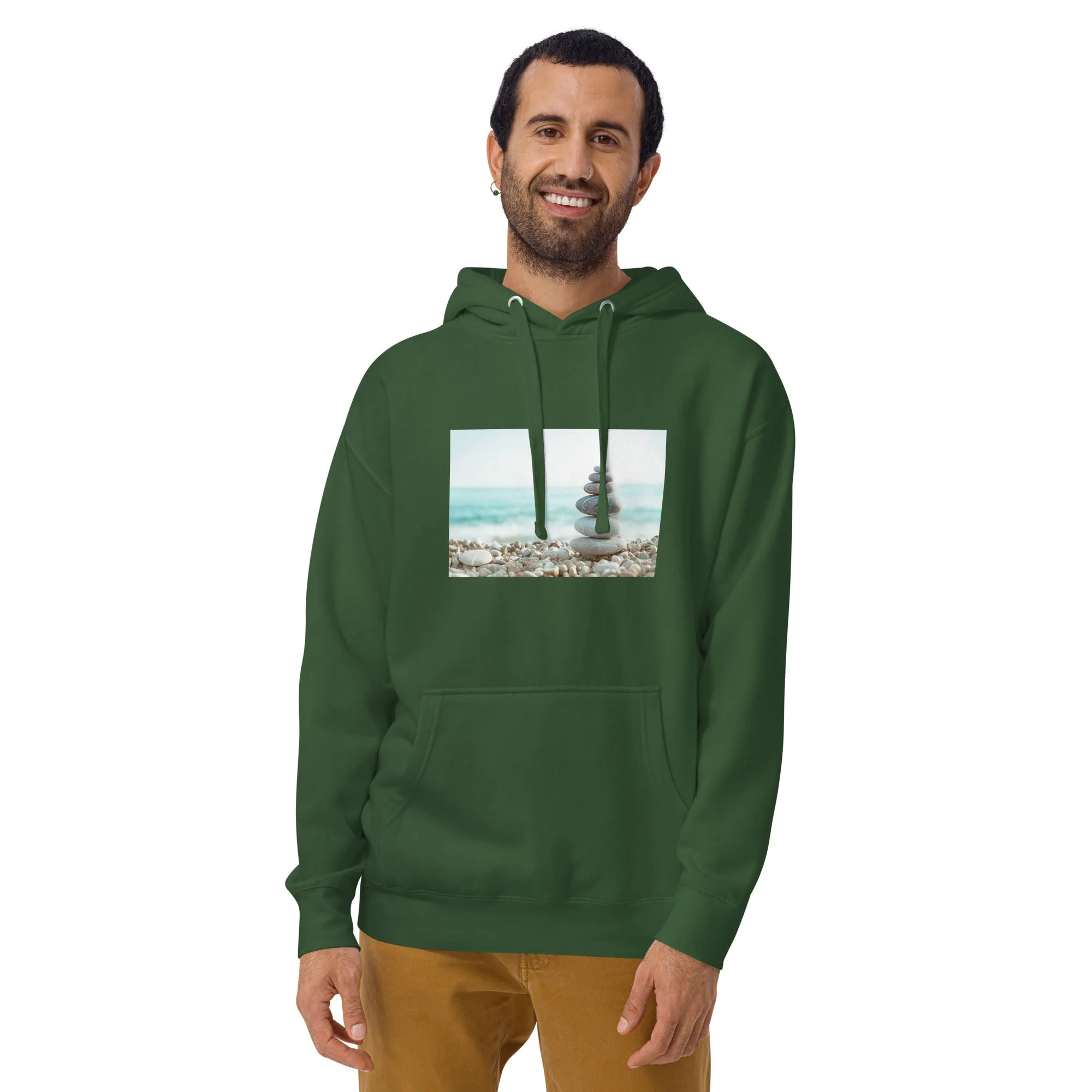 Hoodie Mens Designer (Hoodies Mens - Nature Seashore 0013)