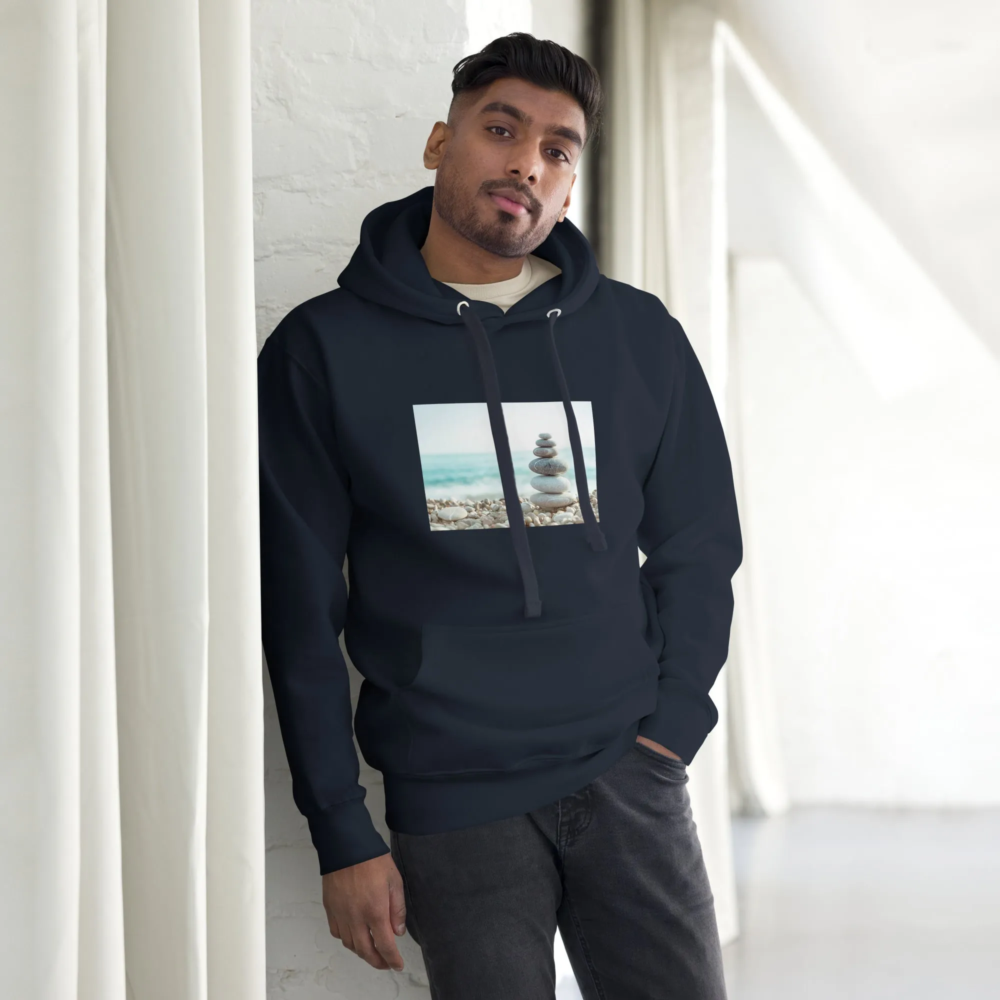 Hoodie Mens Designer (Hoodies Mens - Nature Seashore 0013)