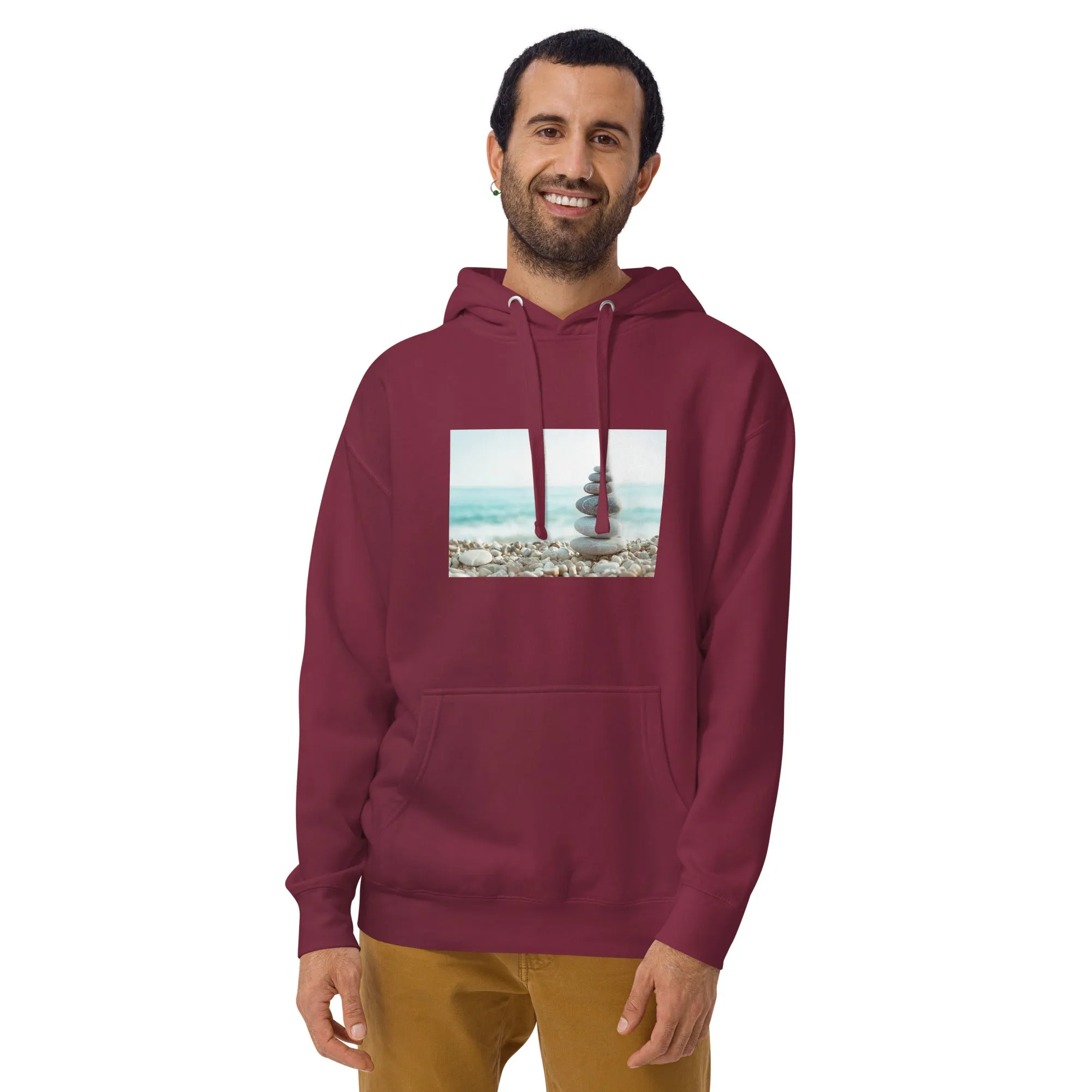 Hoodie Mens Designer (Hoodies Mens - Nature Seashore 0013)