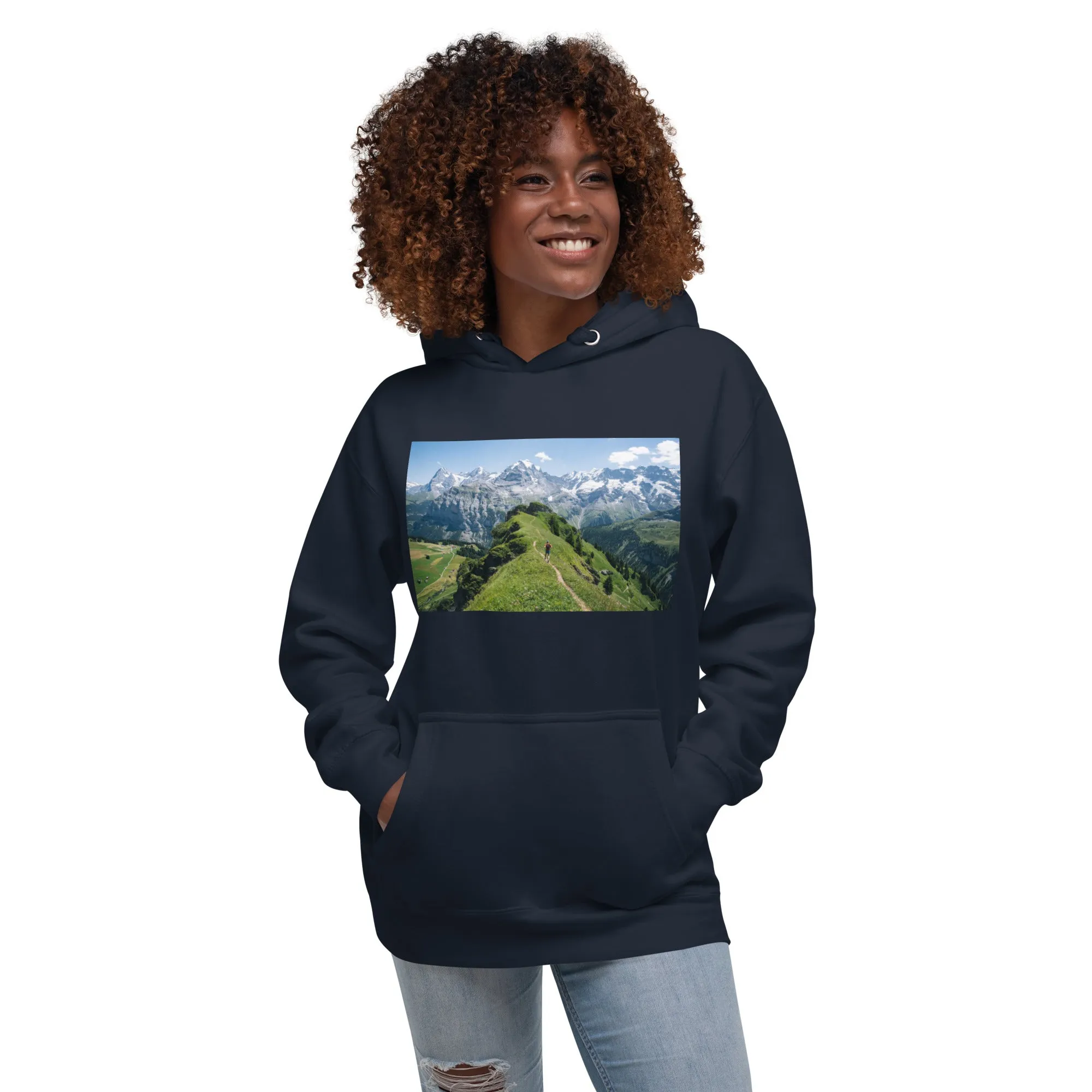 Hoodie Womens Designer (Hoodies Womens - Nature Mountain 0016)