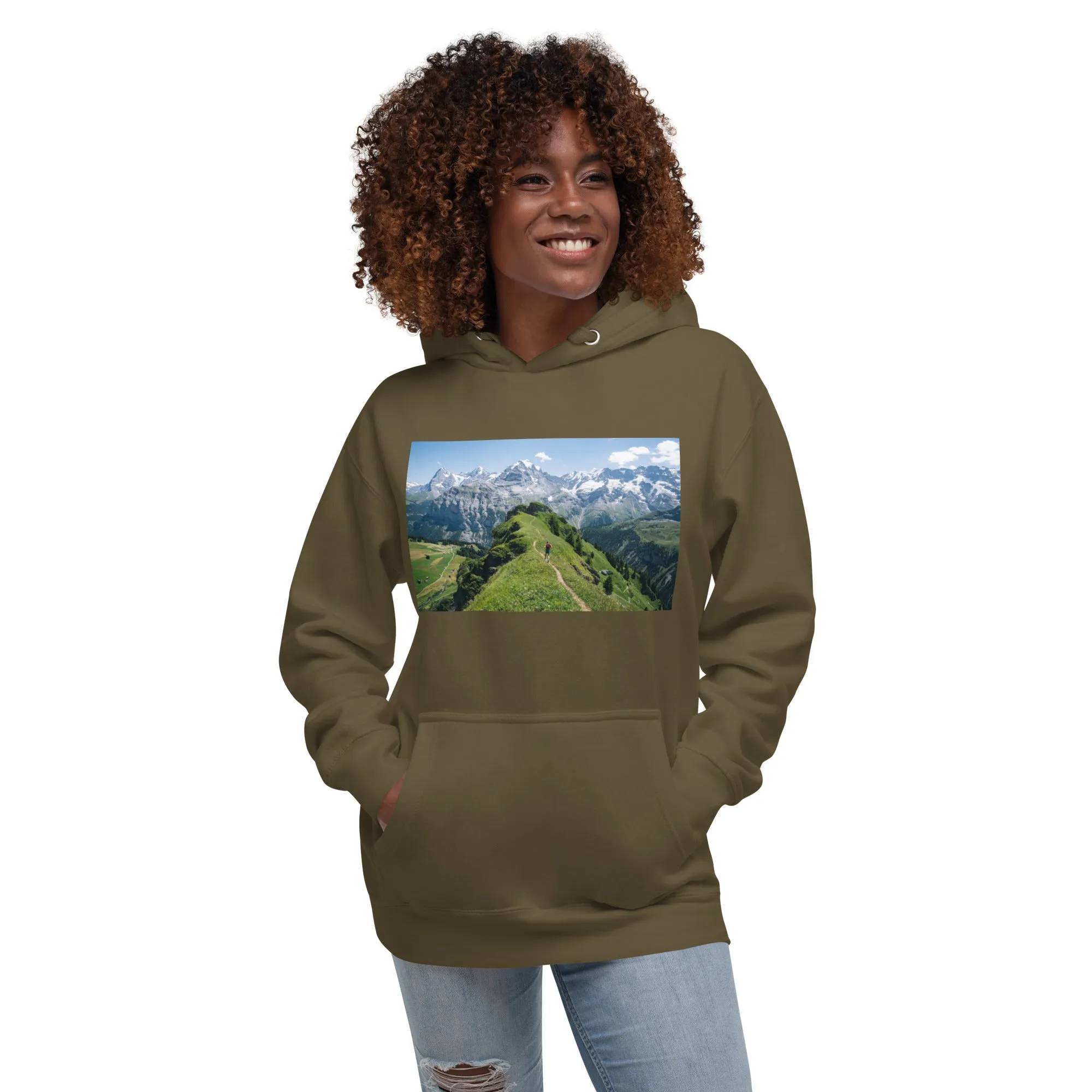 Hoodie Womens Designer (Hoodies Womens - Nature Mountain 0016)