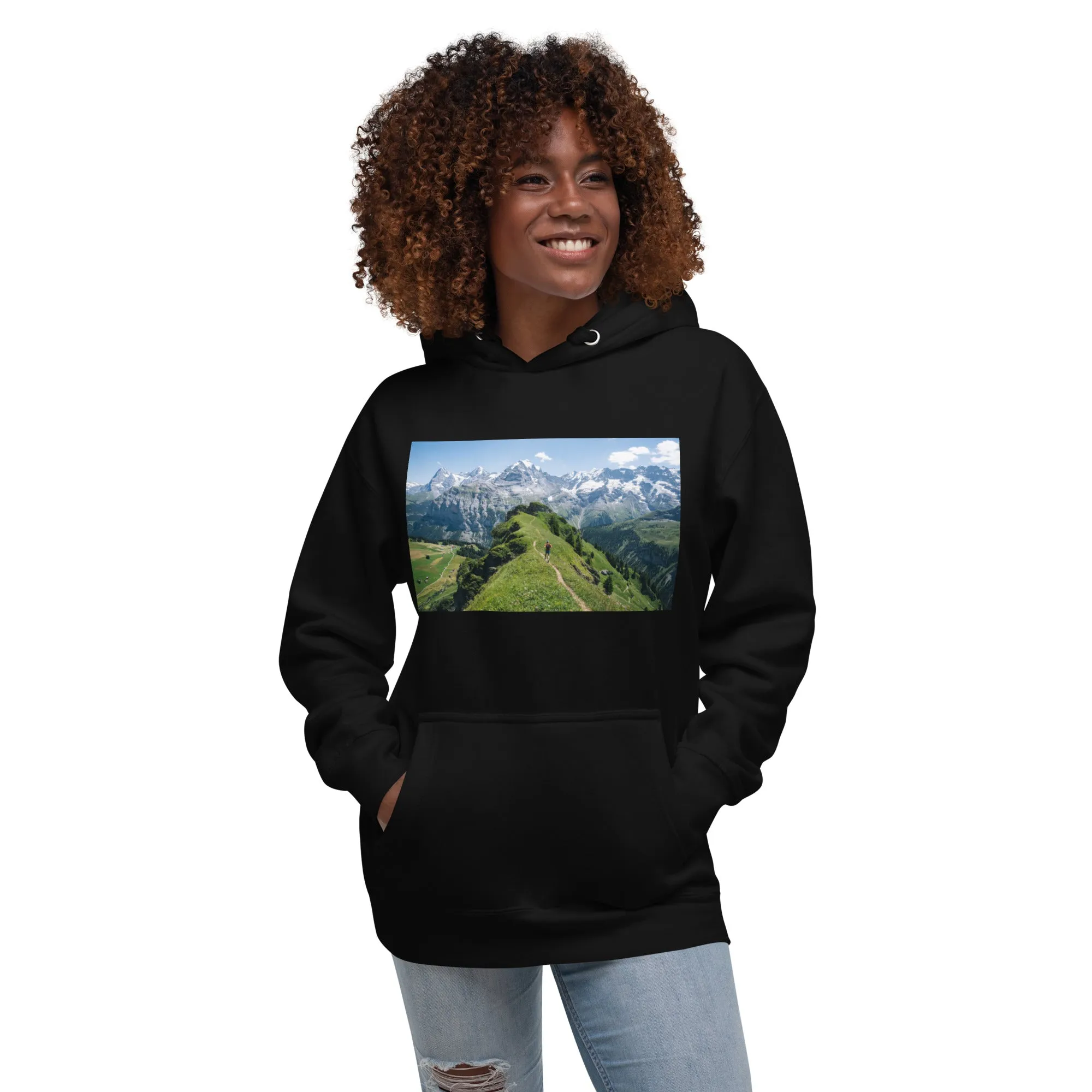 Hoodie Womens Designer (Hoodies Womens - Nature Mountain 0016)
