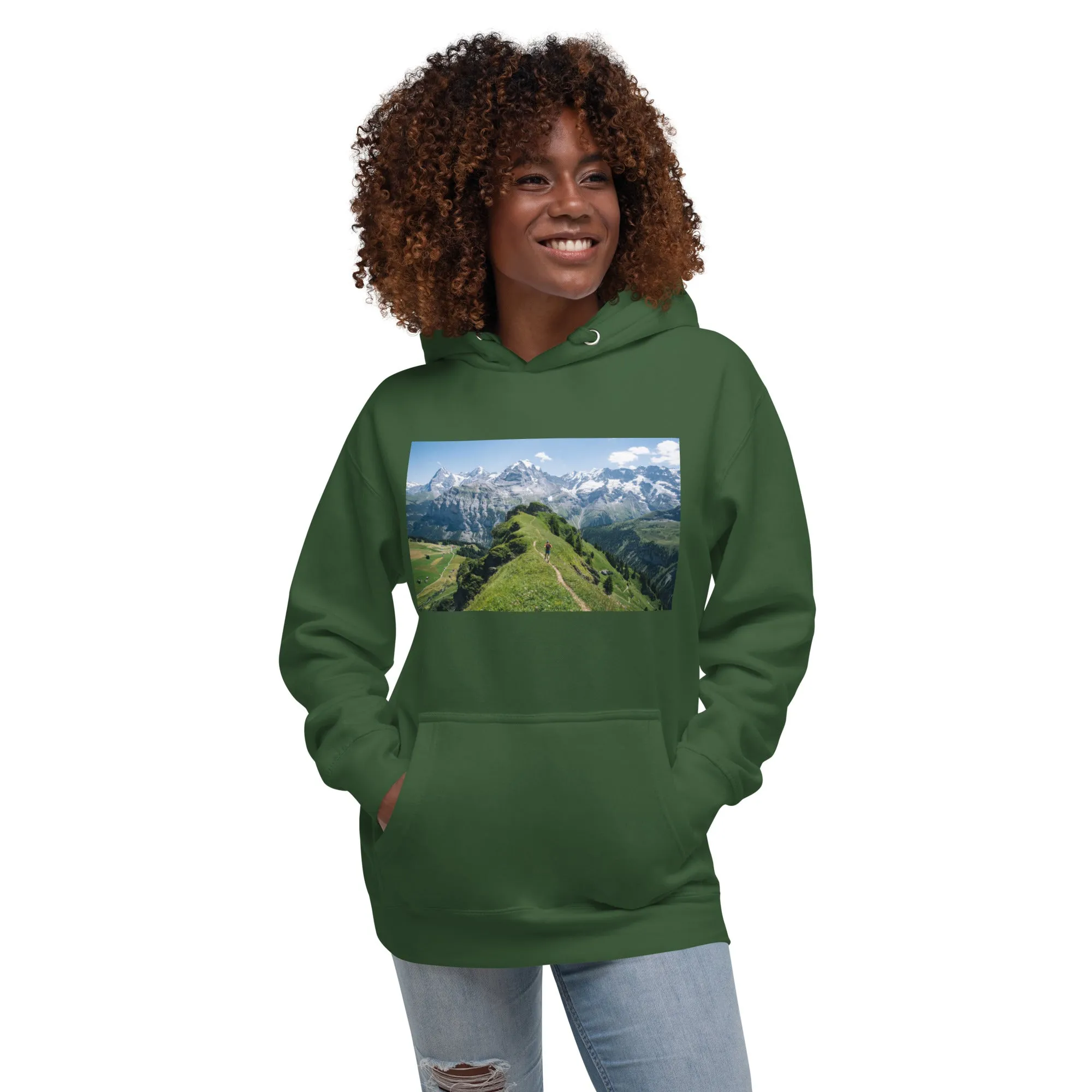 Hoodie Womens Designer (Hoodies Womens - Nature Mountain 0016)