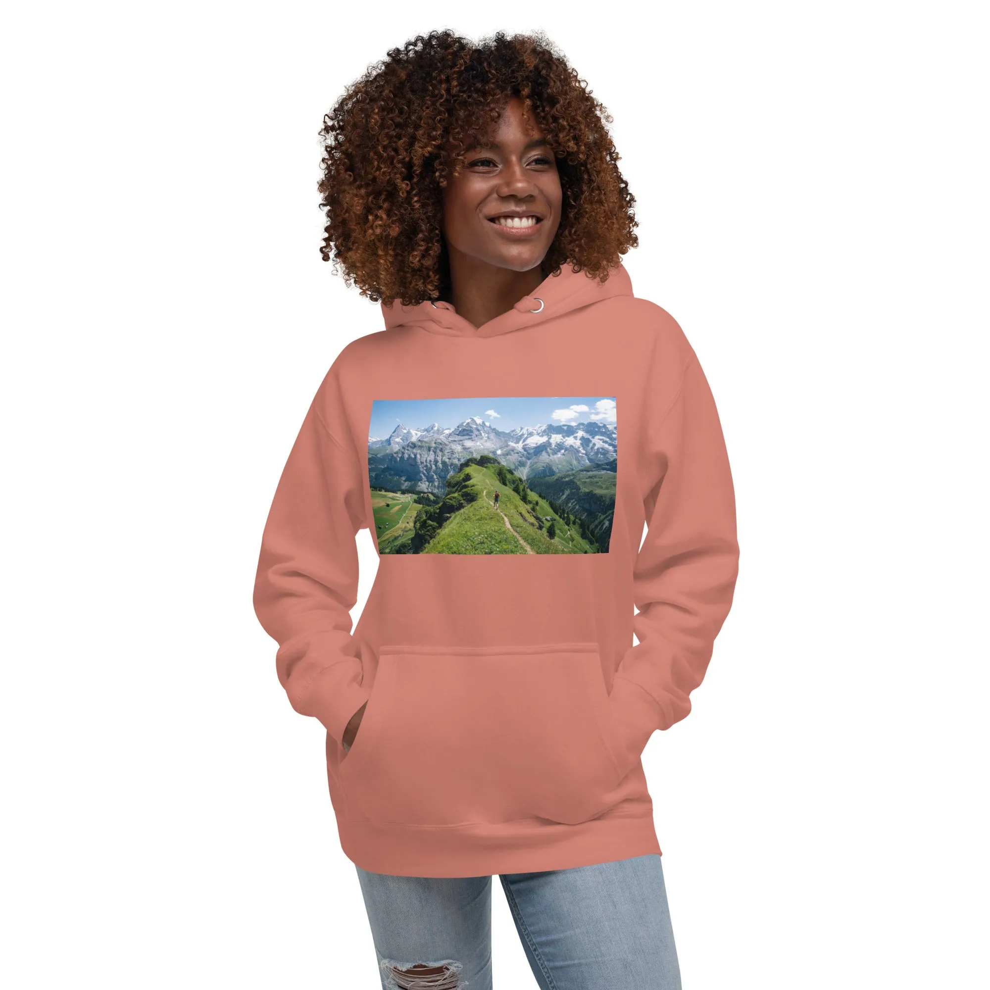 Hoodie Womens Designer (Hoodies Womens - Nature Mountain 0016)
