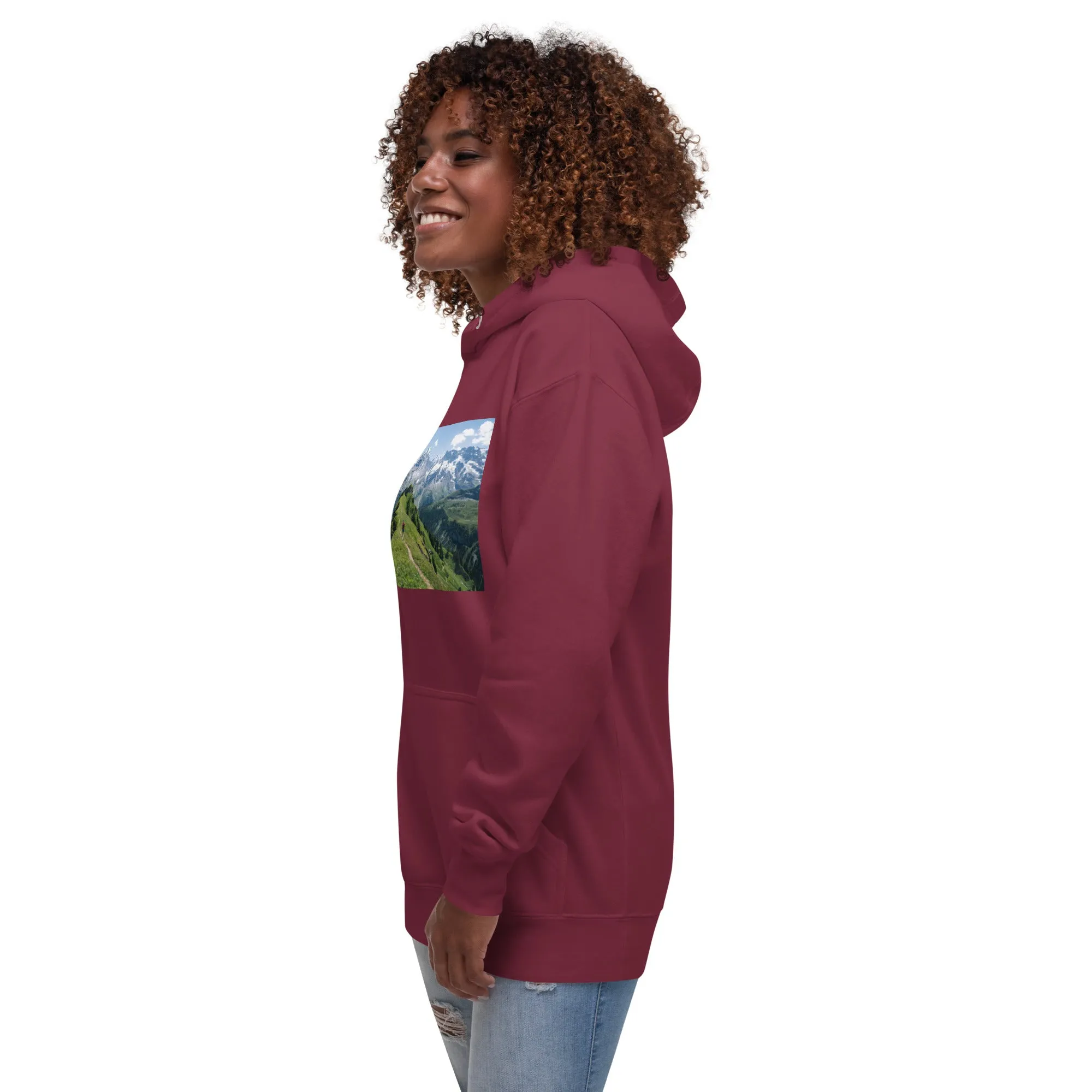 Hoodie Womens Designer (Hoodies Womens - Nature Mountain 0016)