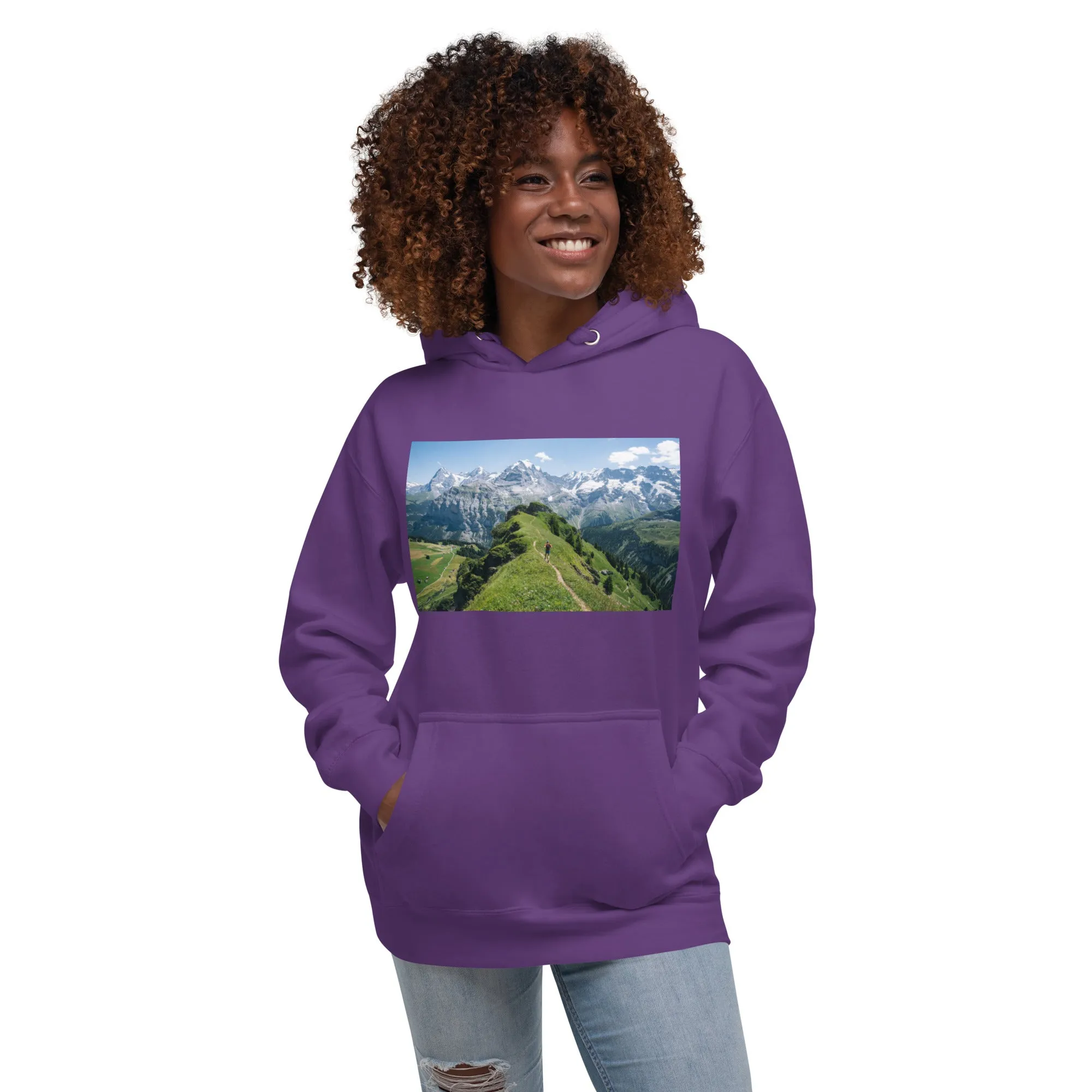 Hoodie Womens Designer (Hoodies Womens - Nature Mountain 0016)