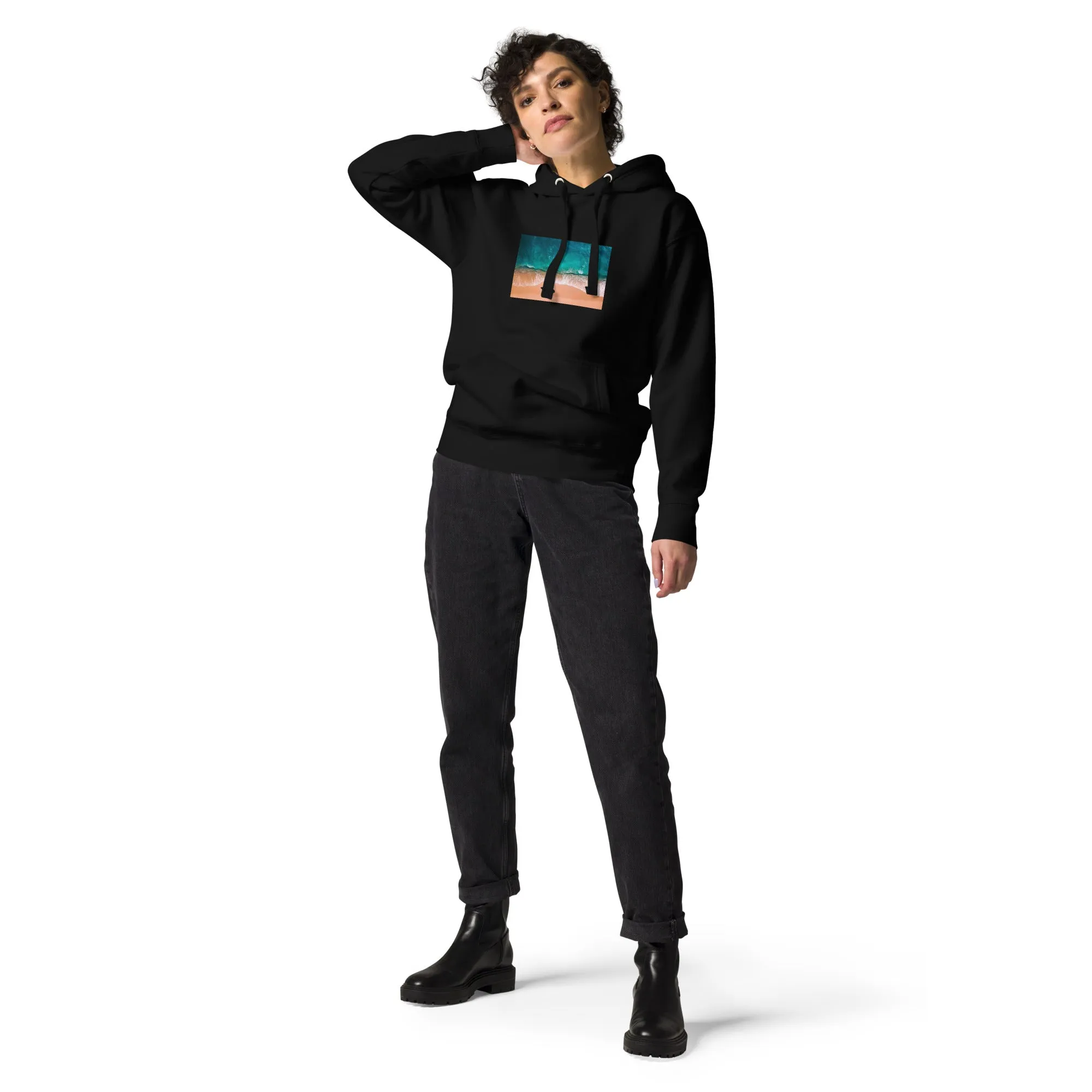Hoodie Womens Designer (Hoodies Womens - Nature Seashore 0011)