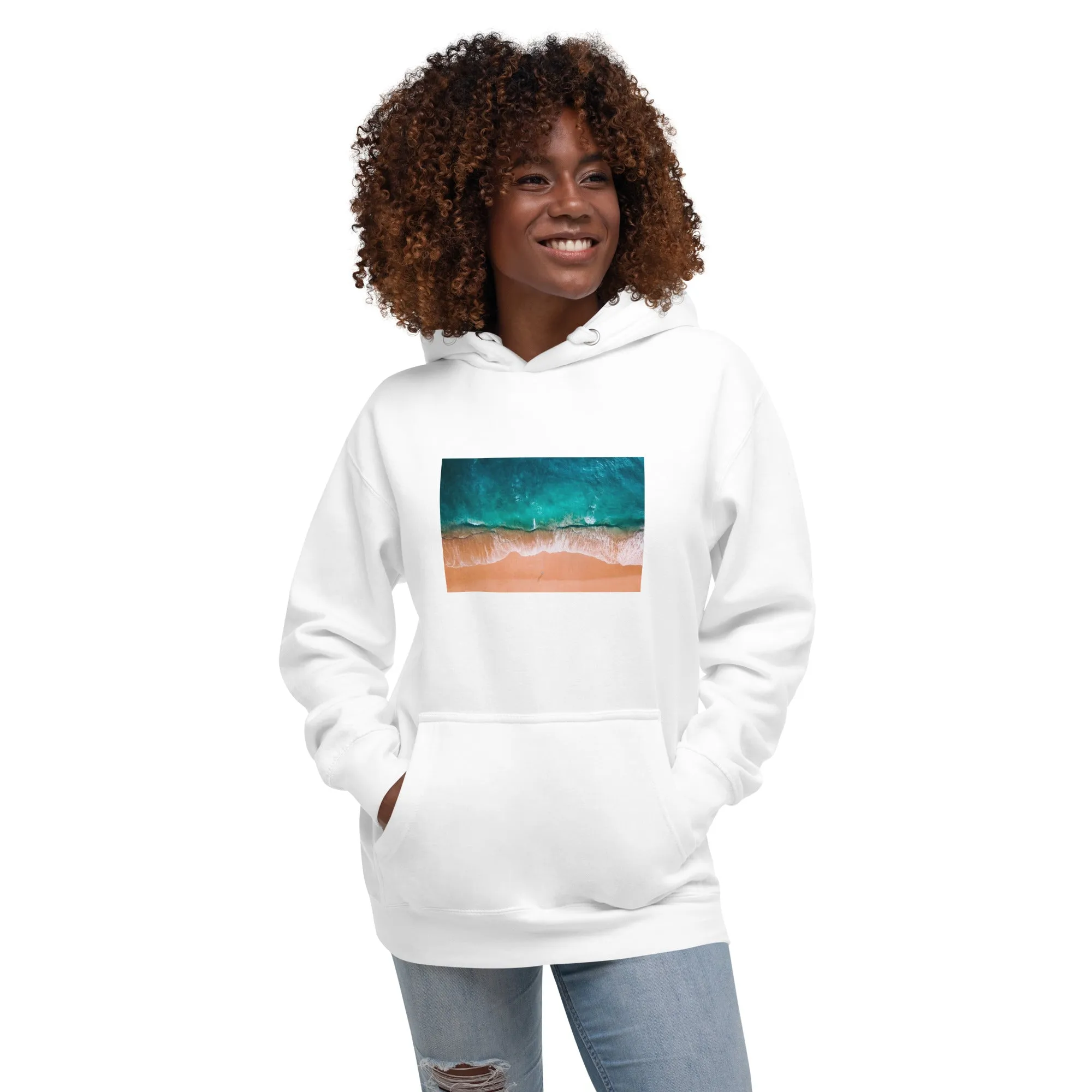 Hoodie Womens Designer (Hoodies Womens - Nature Seashore 0011)
