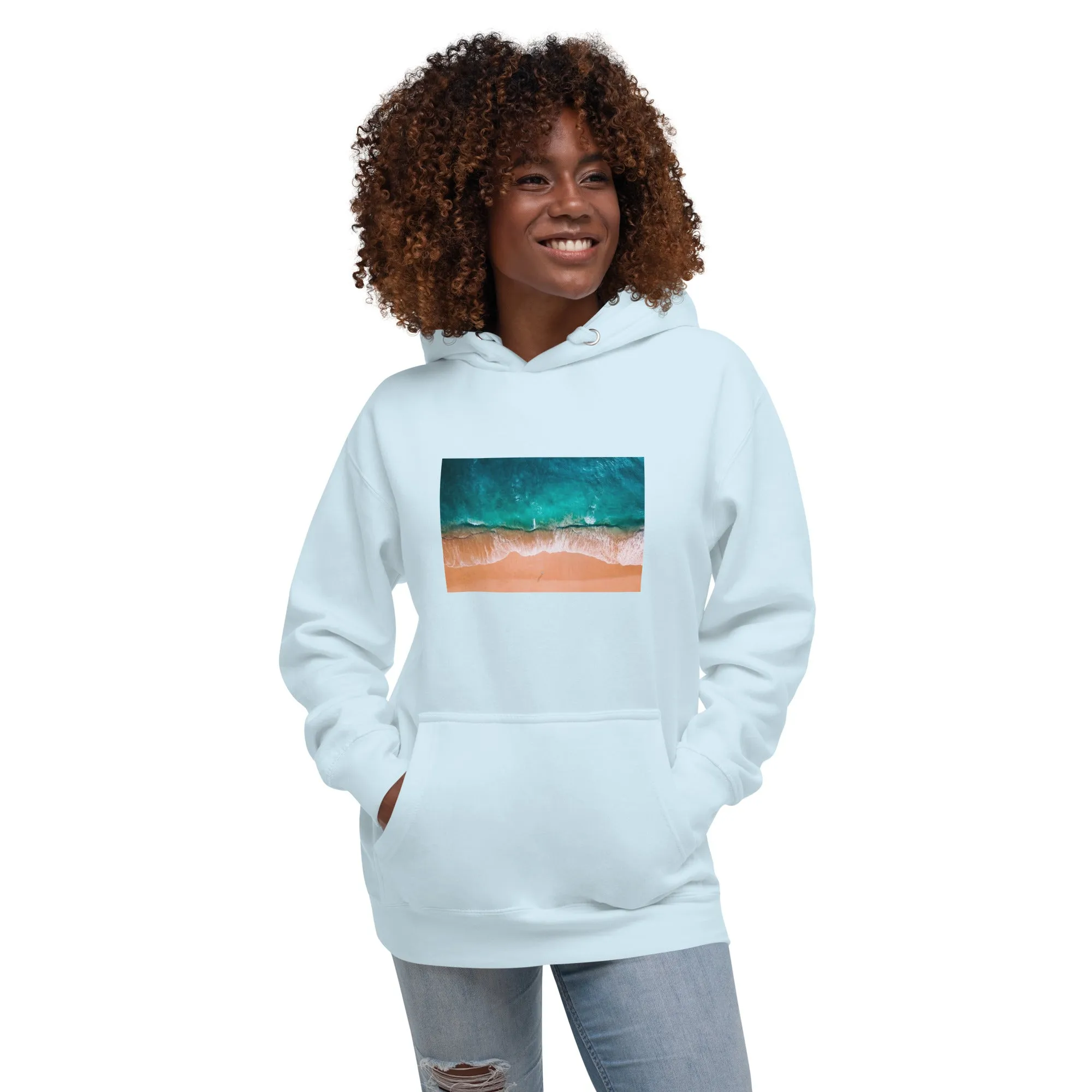 Hoodie Womens Designer (Hoodies Womens - Nature Seashore 0011)