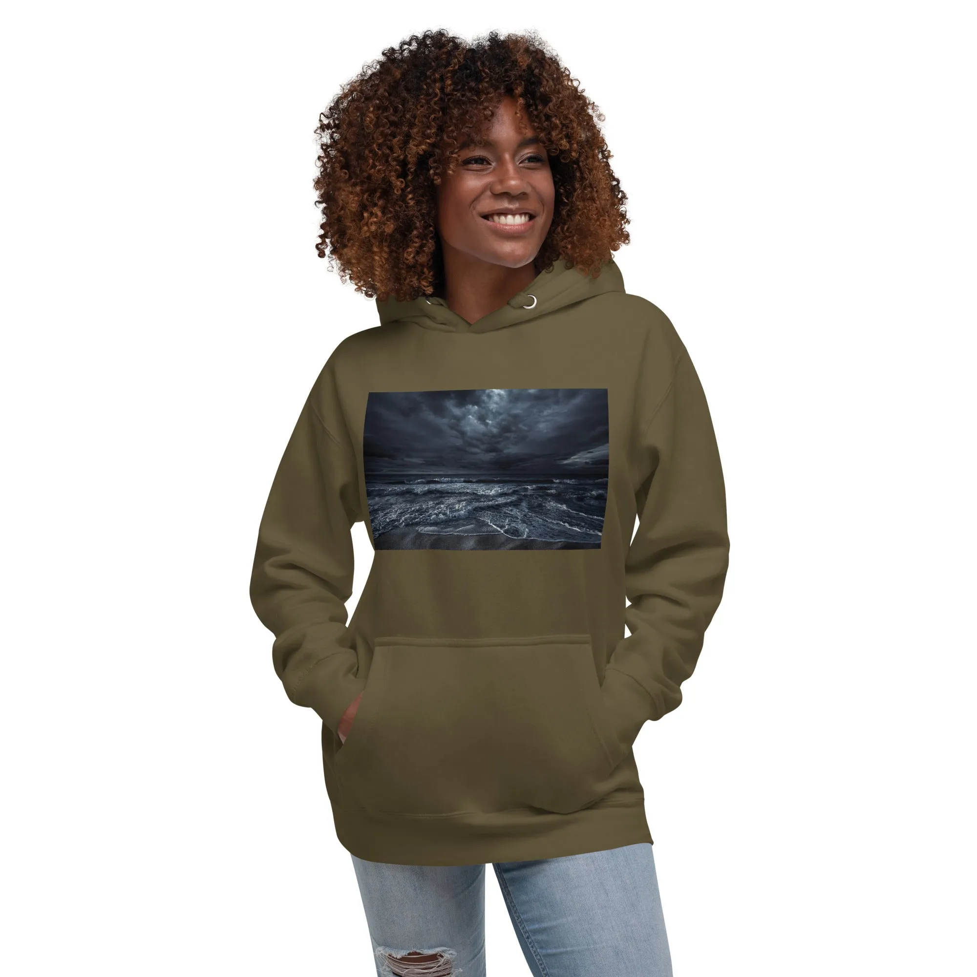 Hoodie Womens Designer (Hoodies Womens - Nature Seashore 0014)