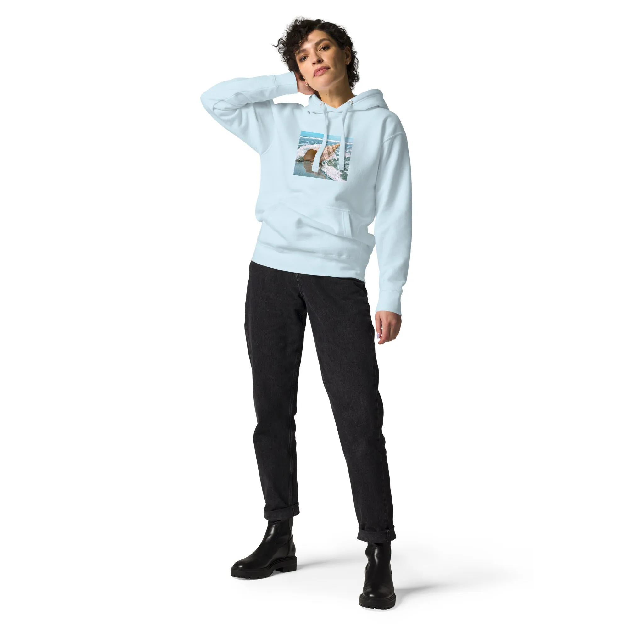 Hoodie Womens Designer (Hoodies Womens - Nature Seashore 008)