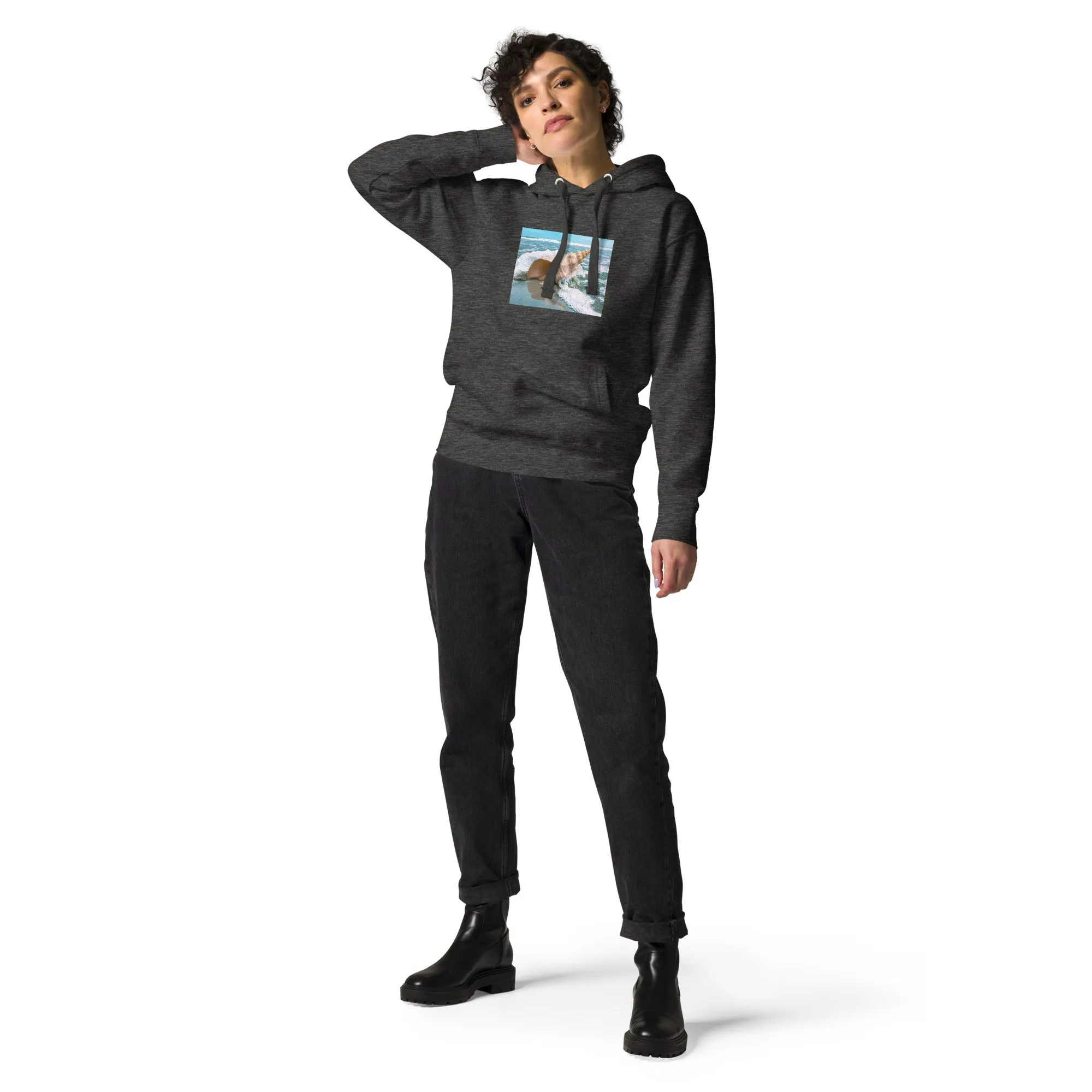 Hoodie Womens Designer (Hoodies Womens - Nature Seashore 008)